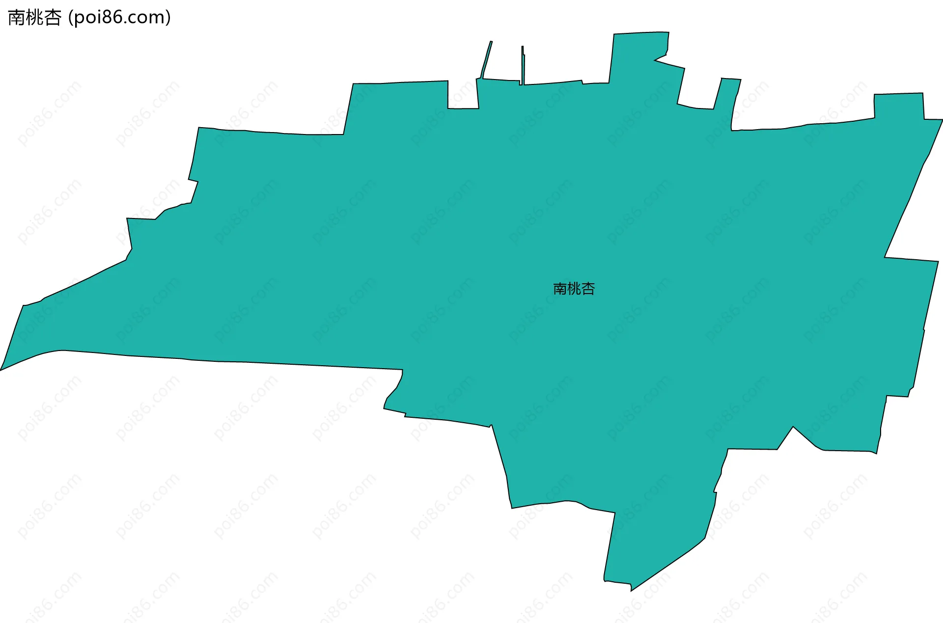 南桃杏边界地图