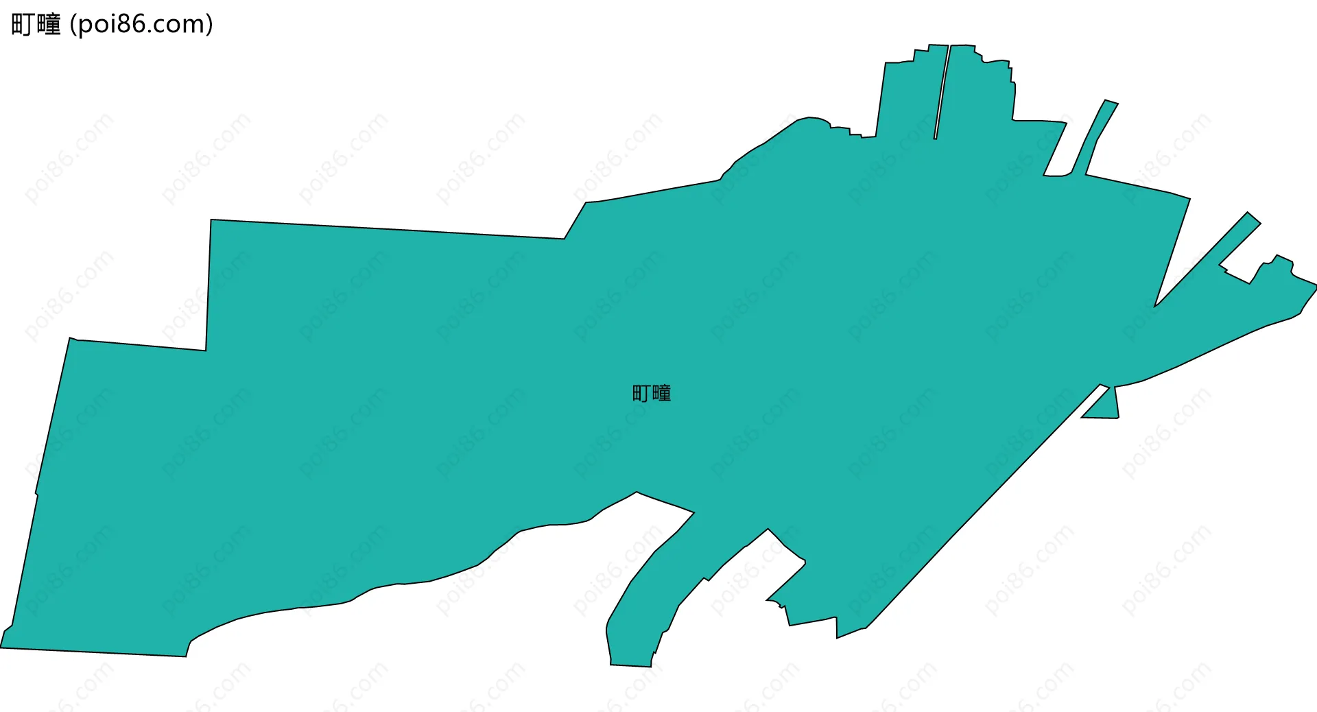 町疃边界地图