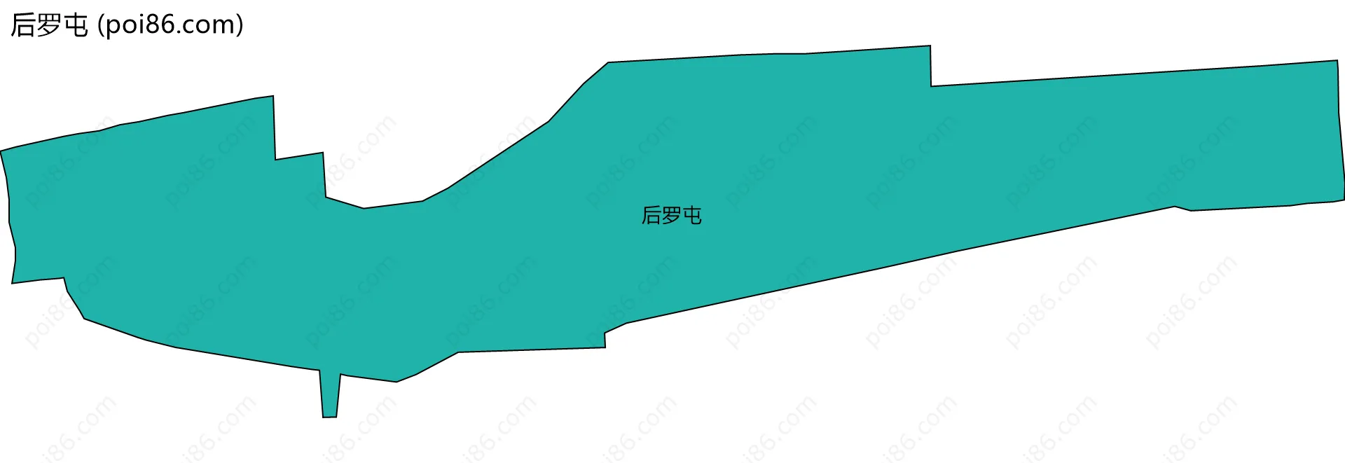 后罗屯边界地图