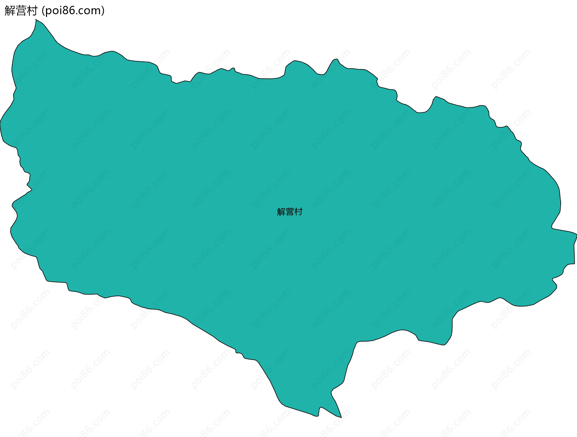 解营村边界地图