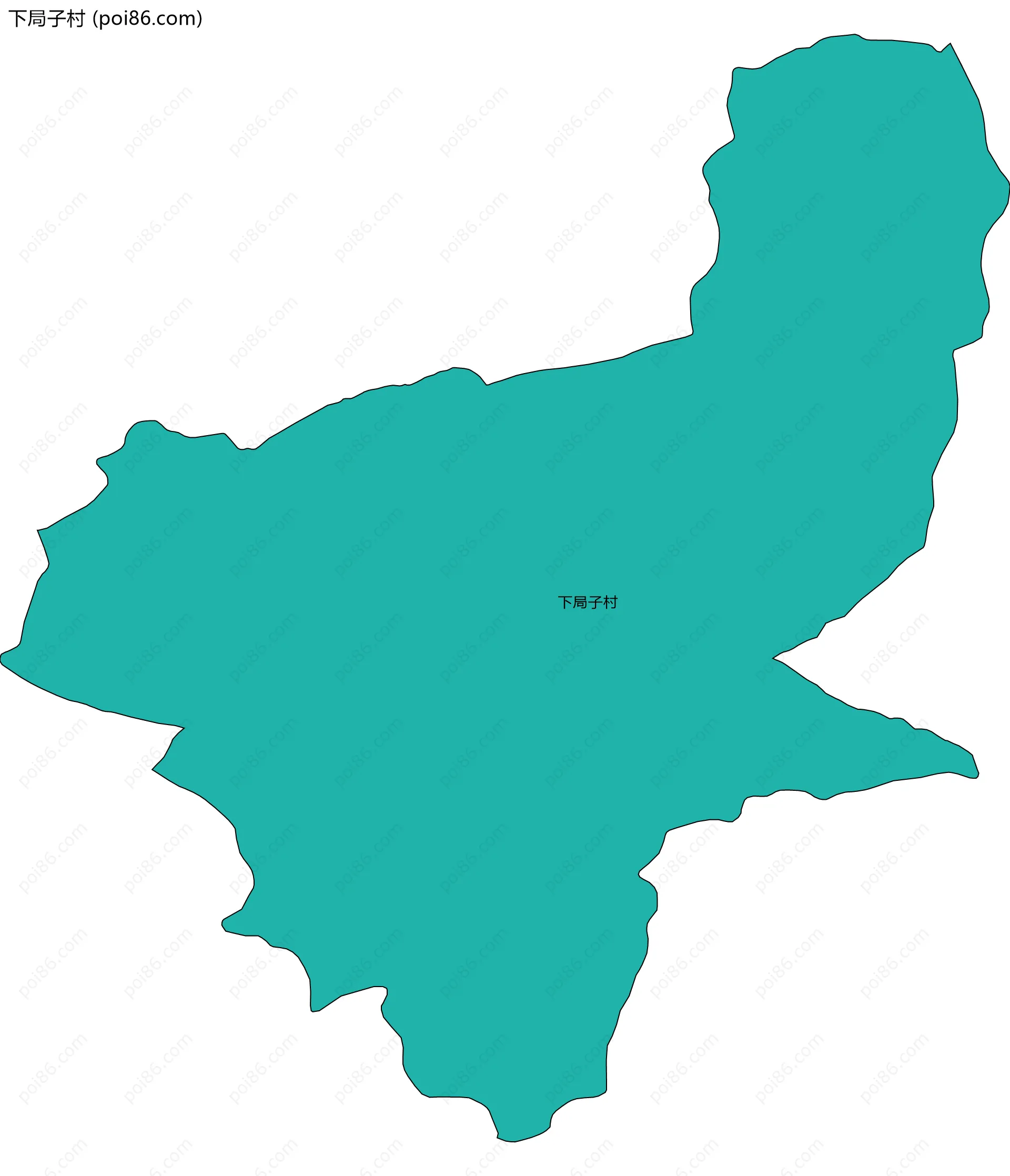 下局子村边界地图