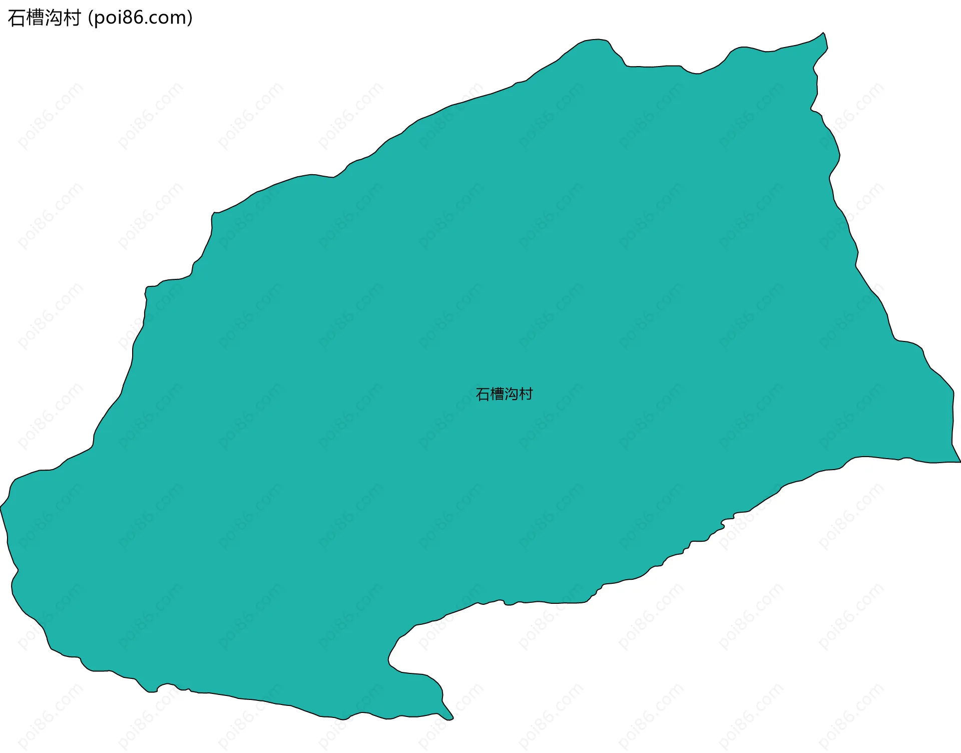 石槽沟村边界地图