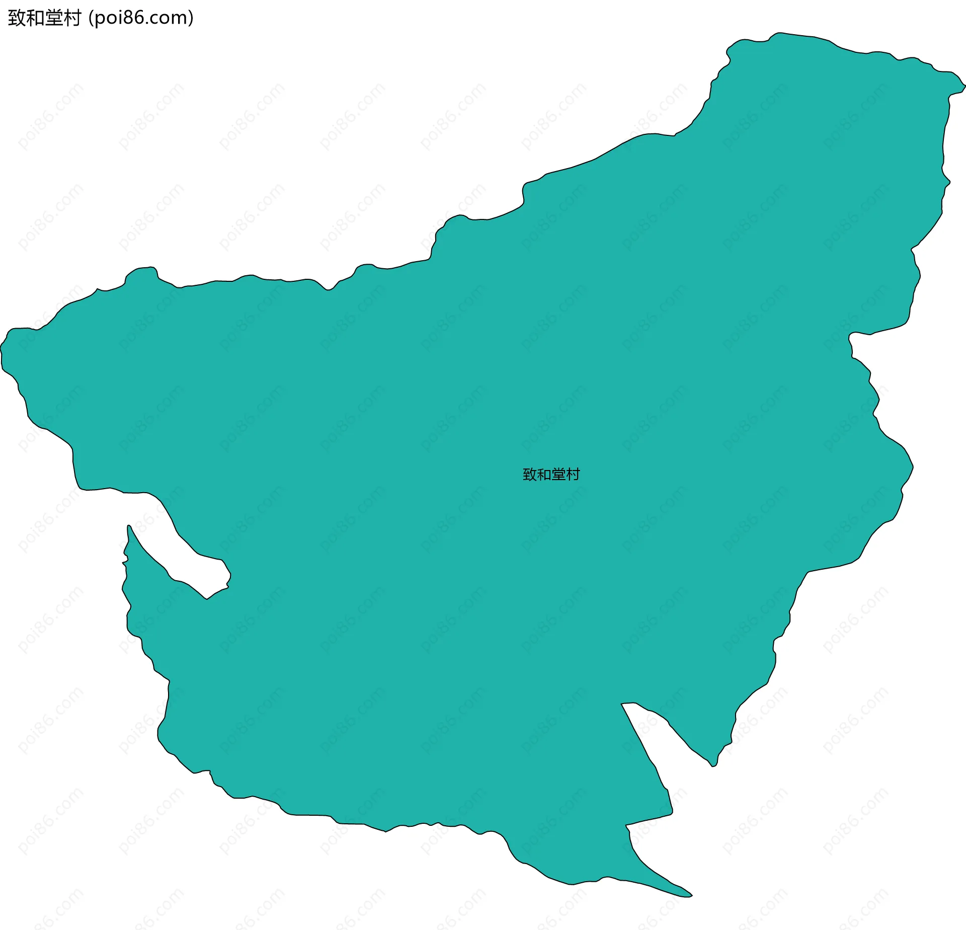 致和堂村边界地图