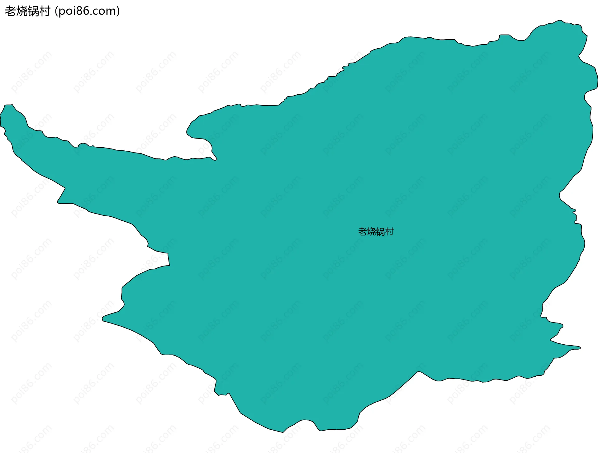老烧锅村边界地图