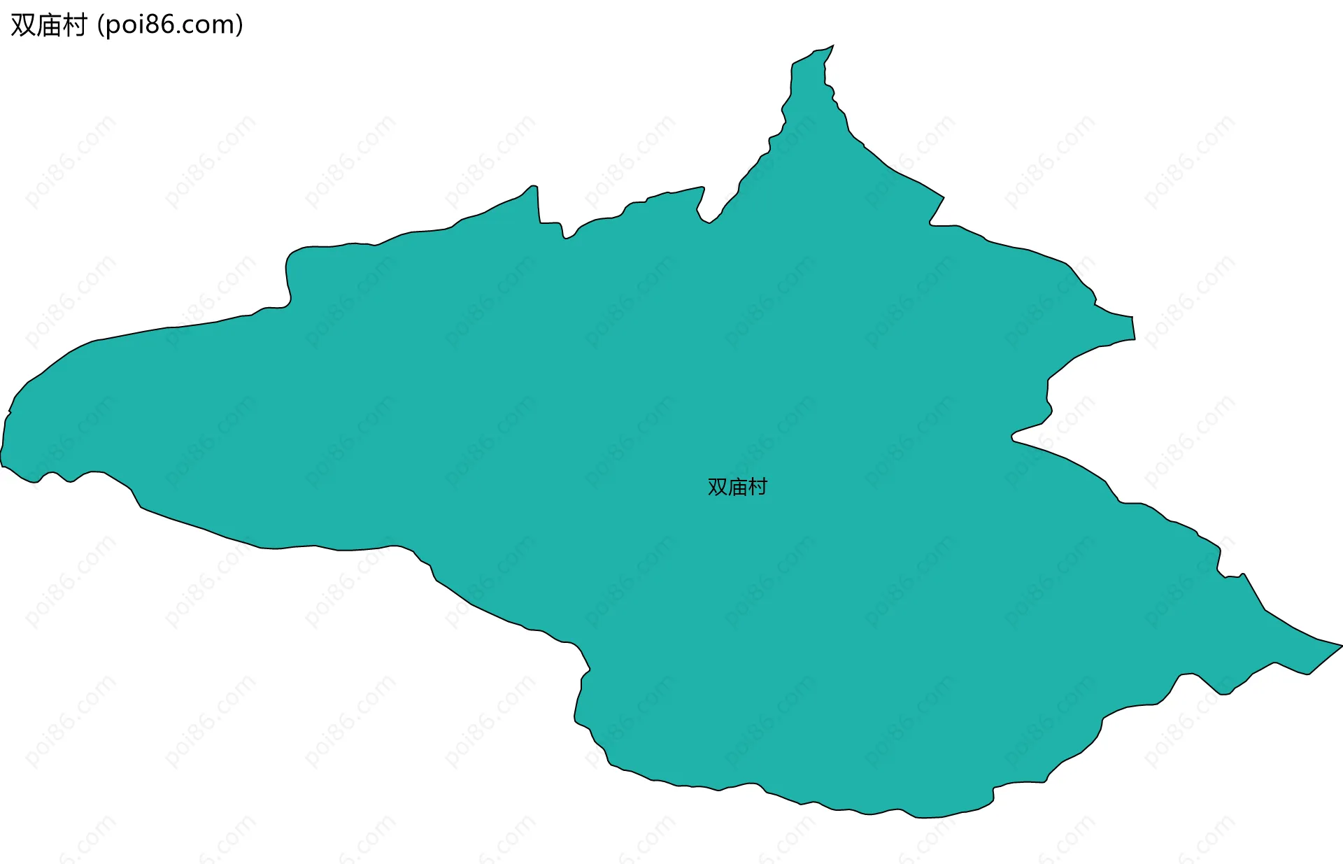 双庙村边界地图