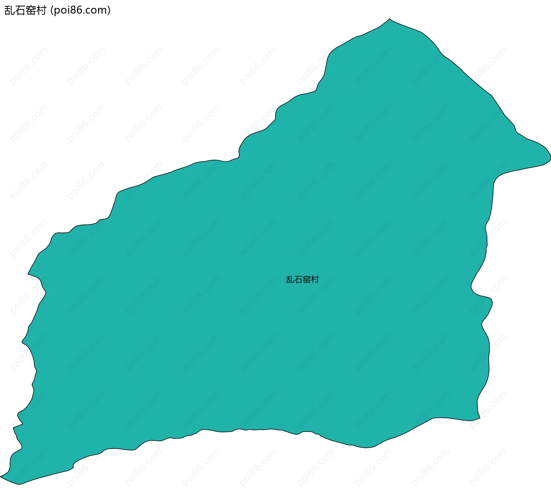 乱石窑村边界地图