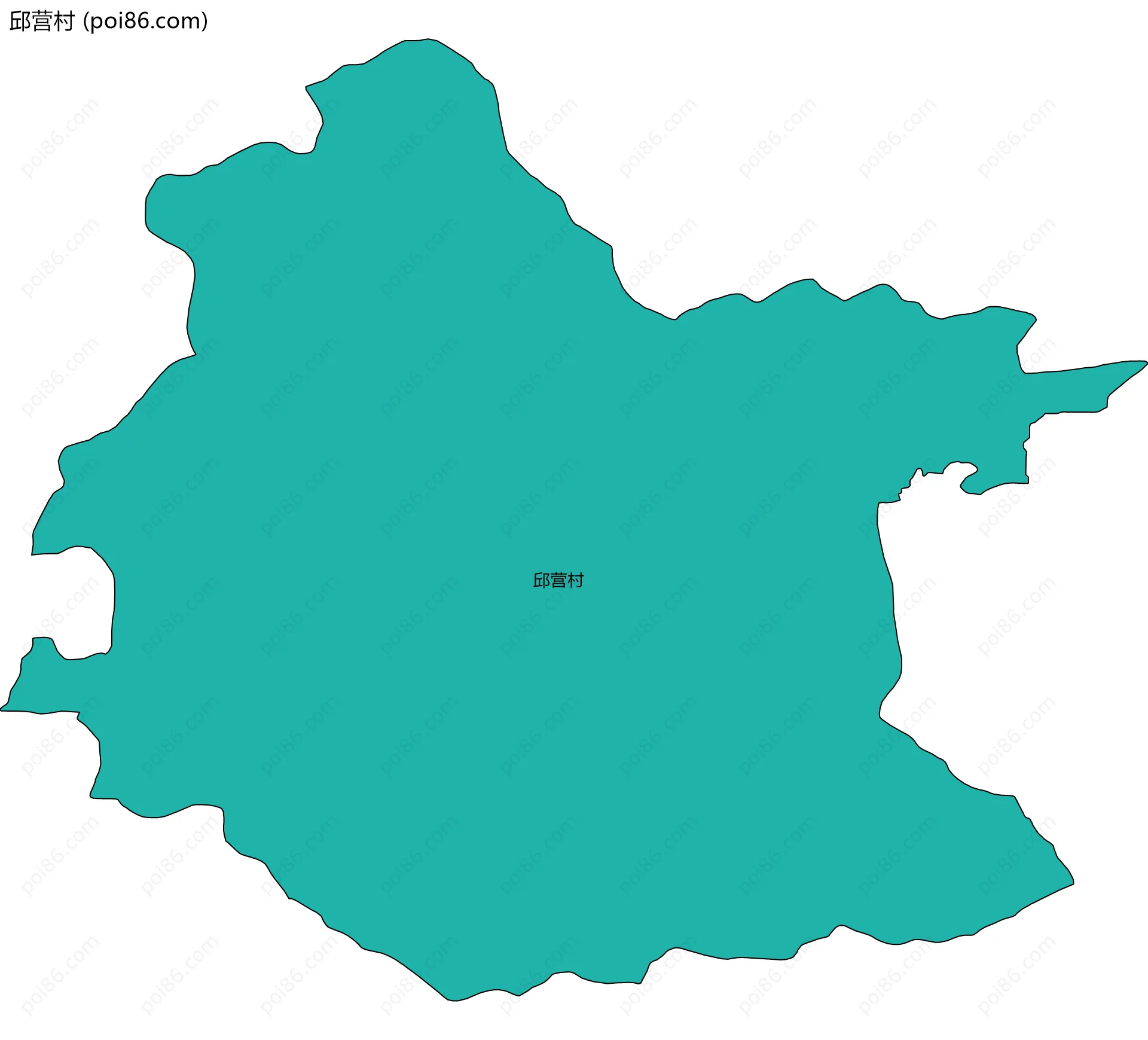 邱营村边界地图