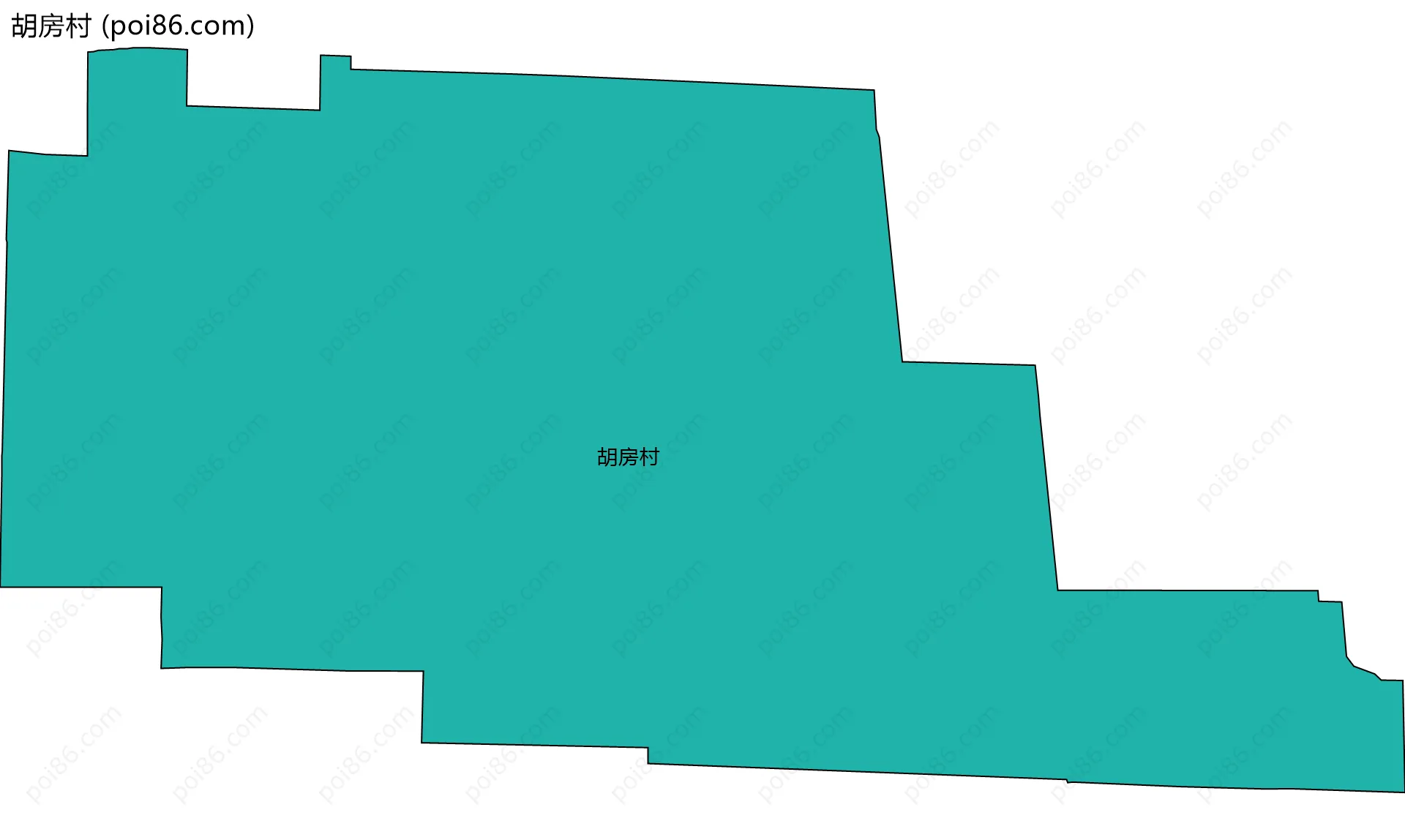 胡房村边界地图