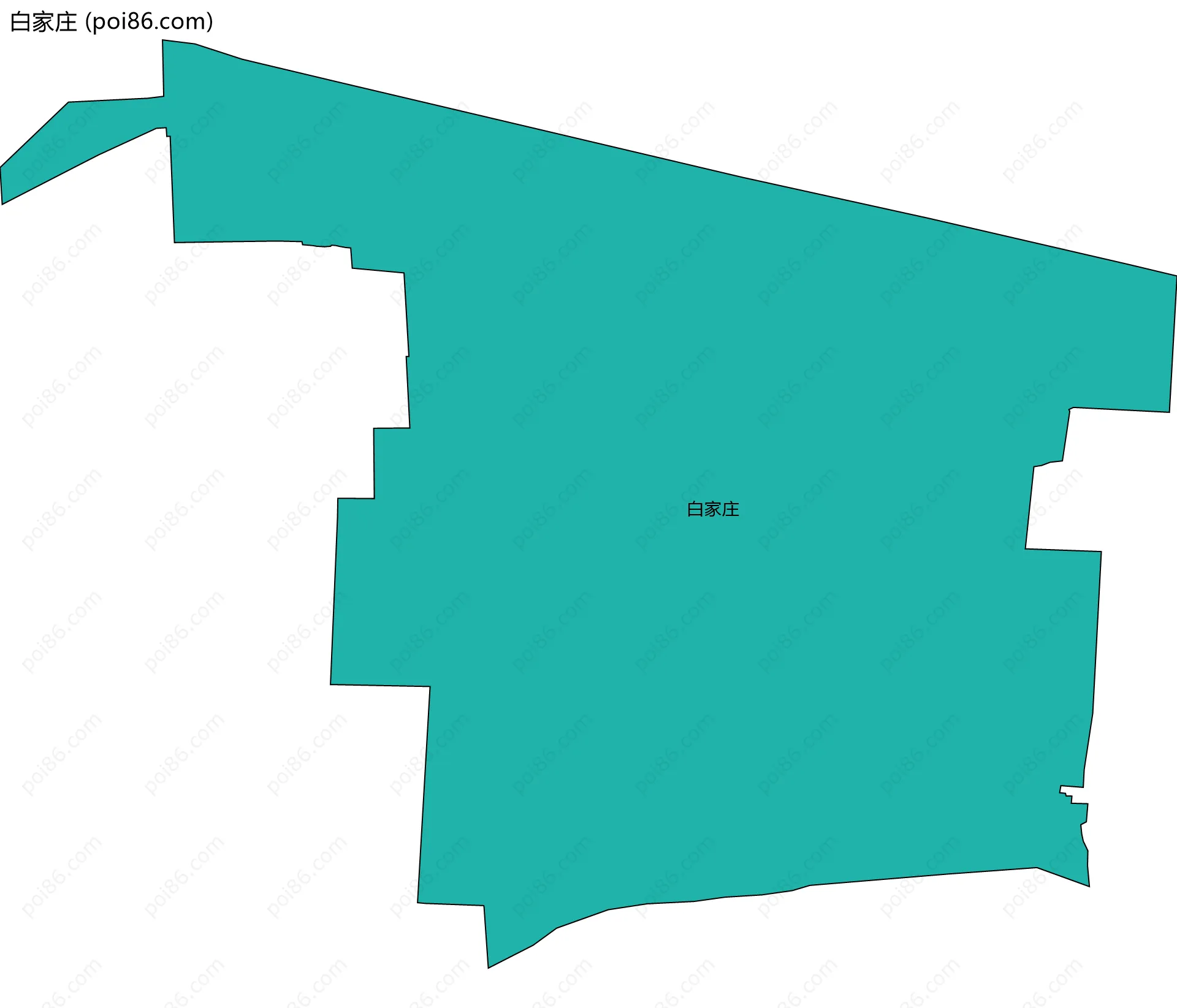 白家庄边界地图