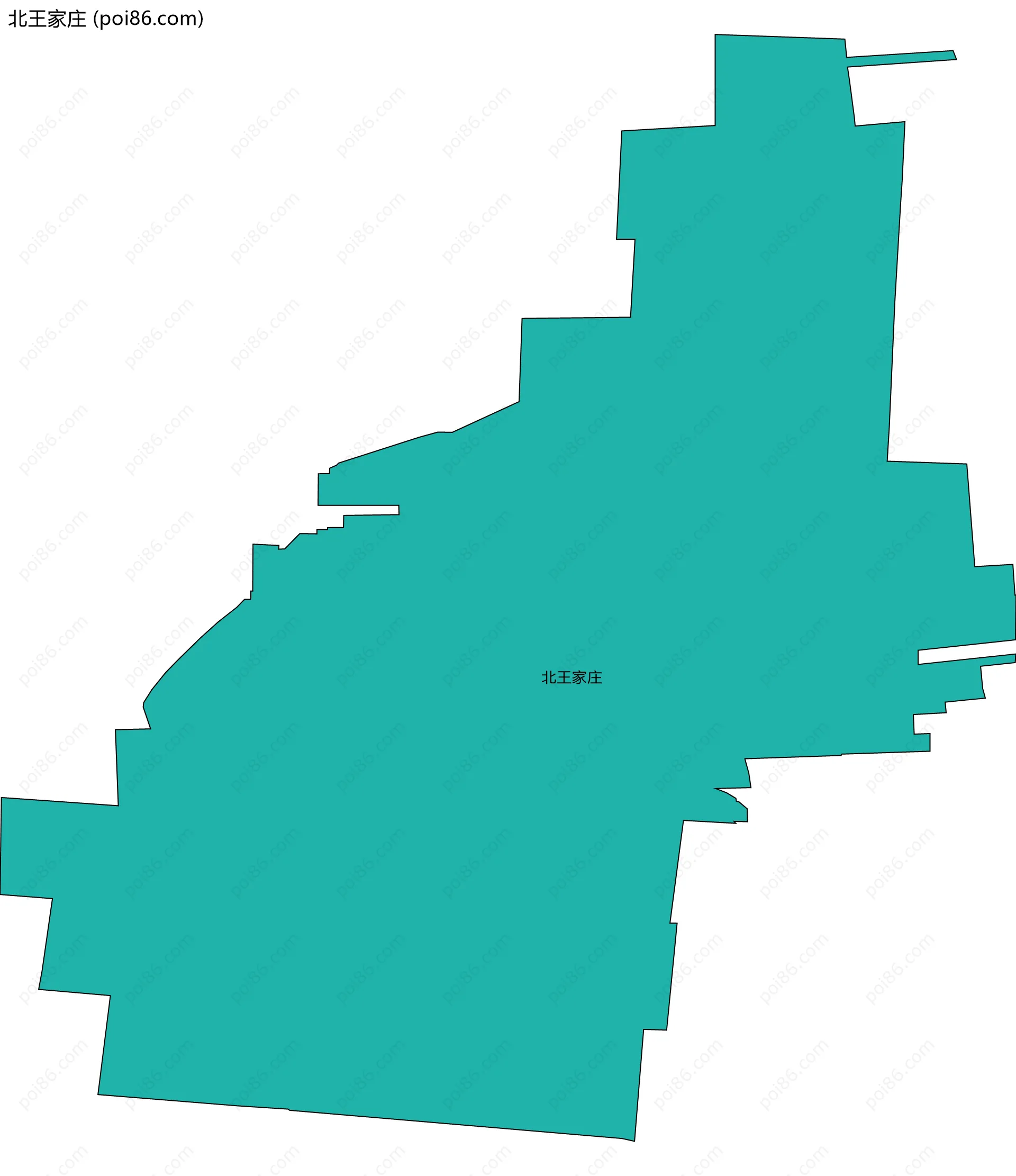 北王家庄边界地图