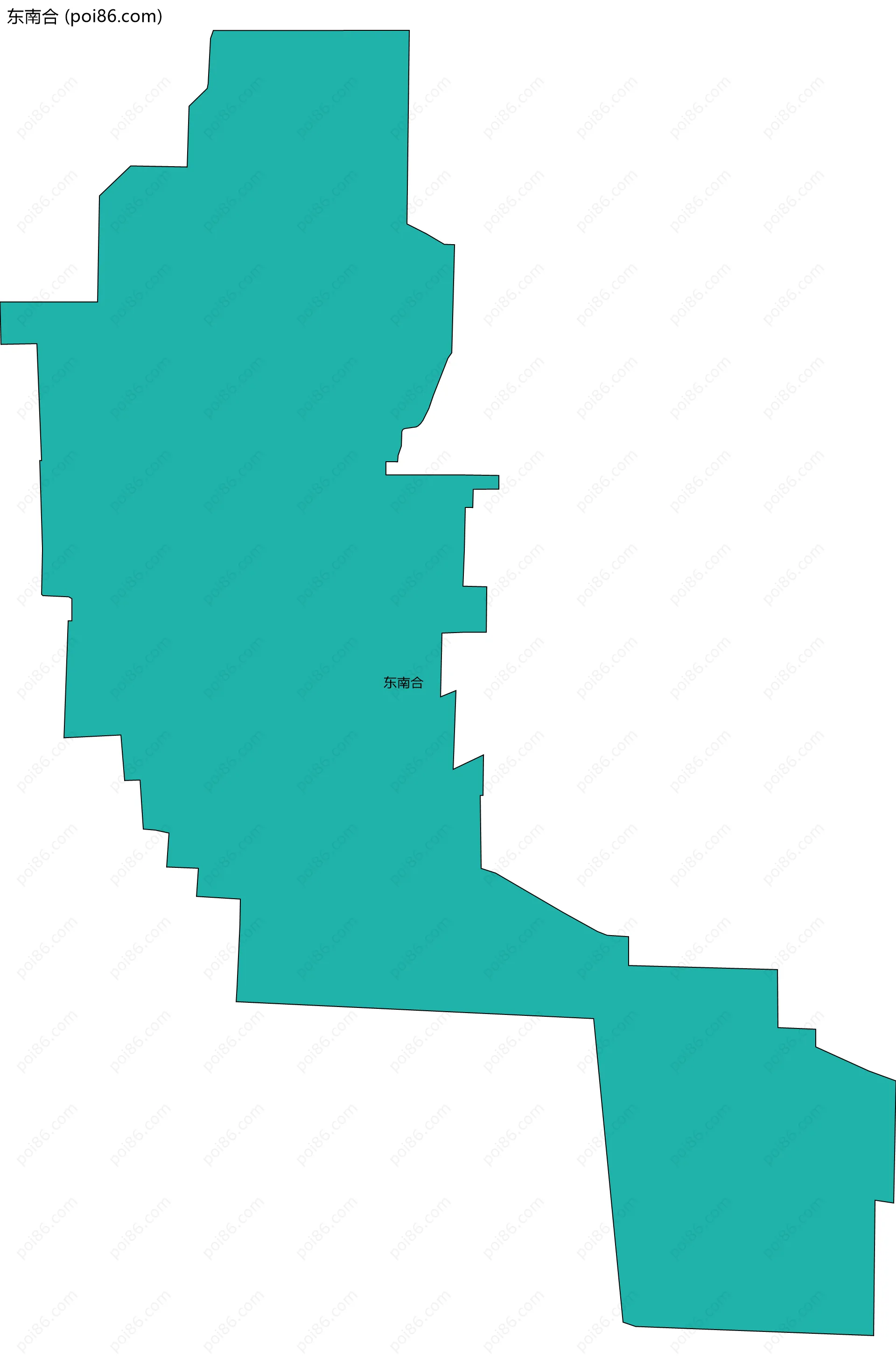 东南合边界地图