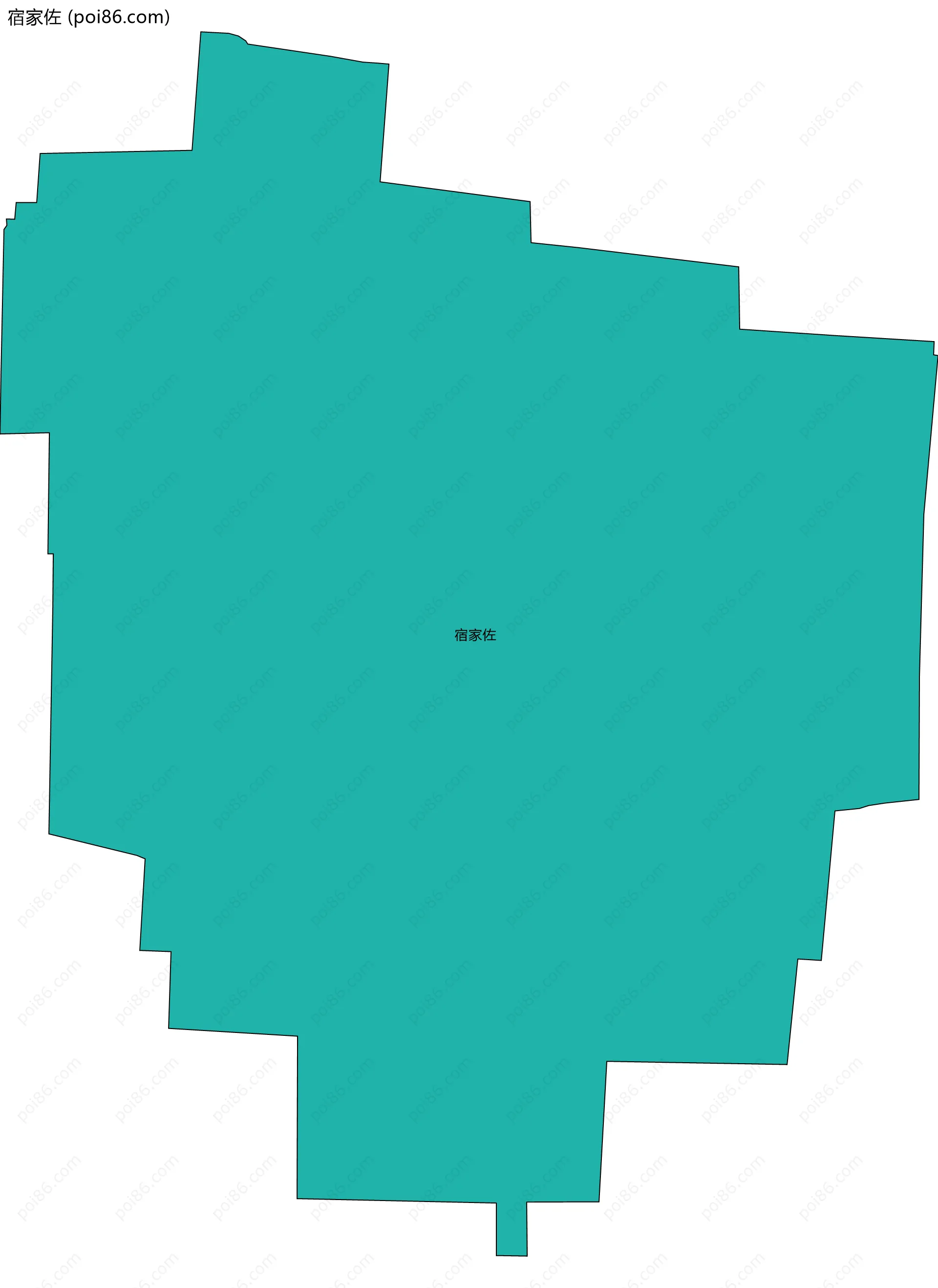 宿家佐边界地图