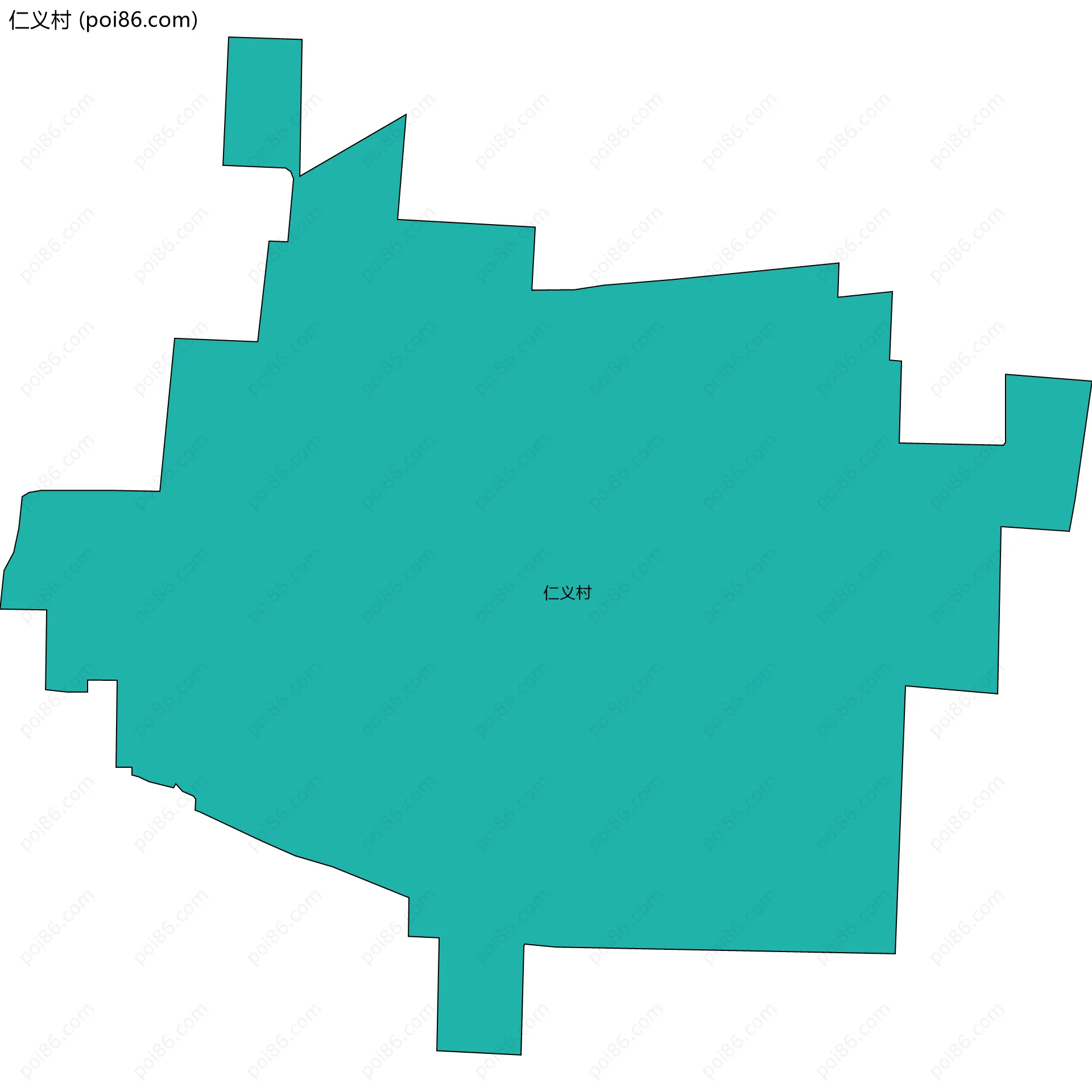 仁义村边界地图
