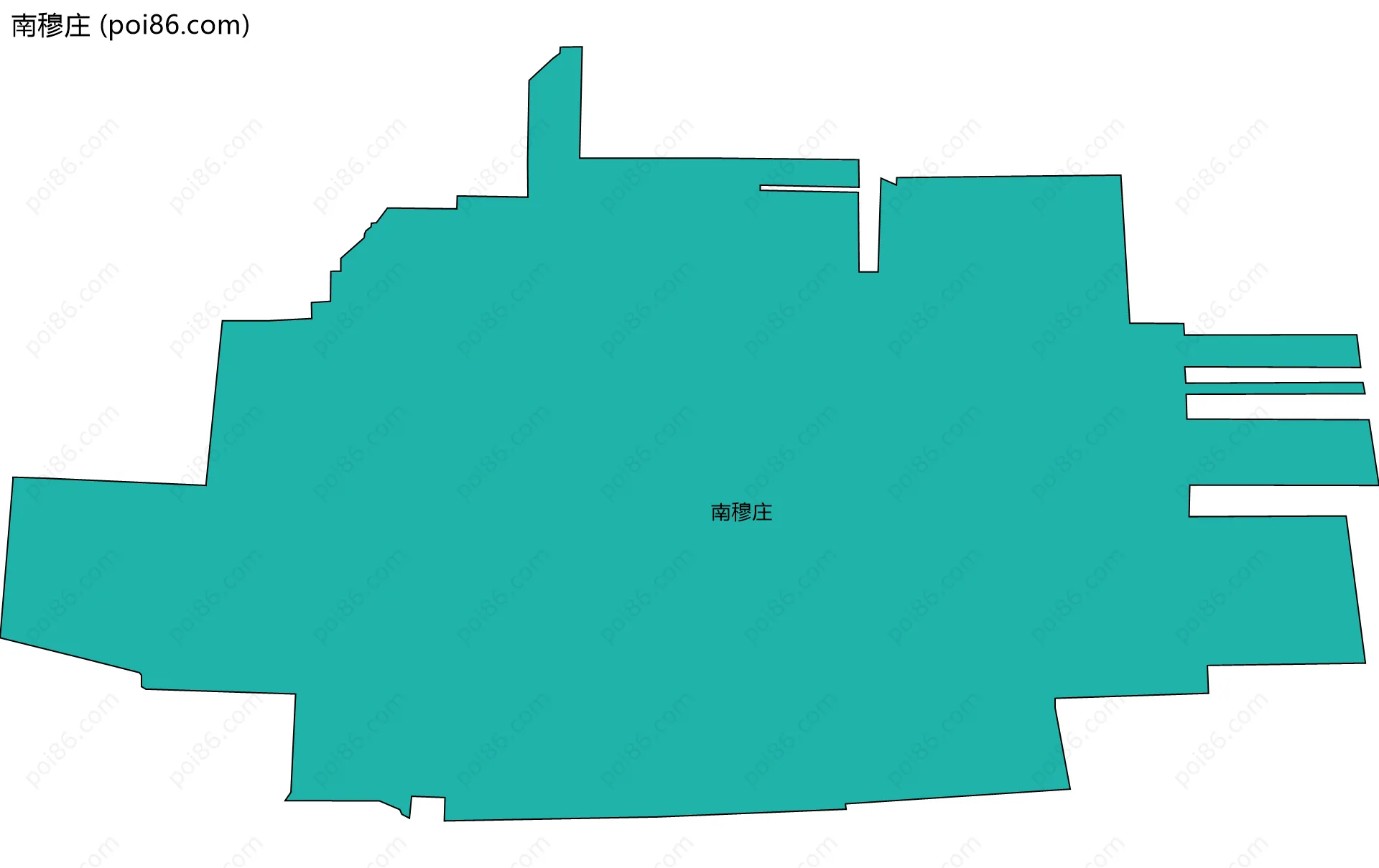 南穆庄边界地图