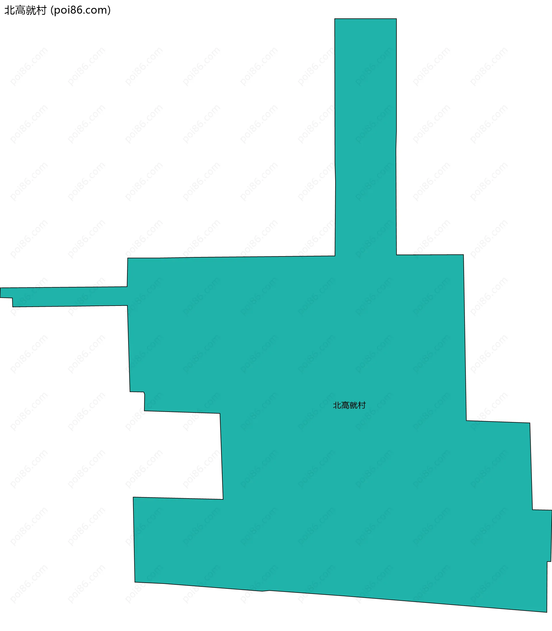 北高就村边界地图