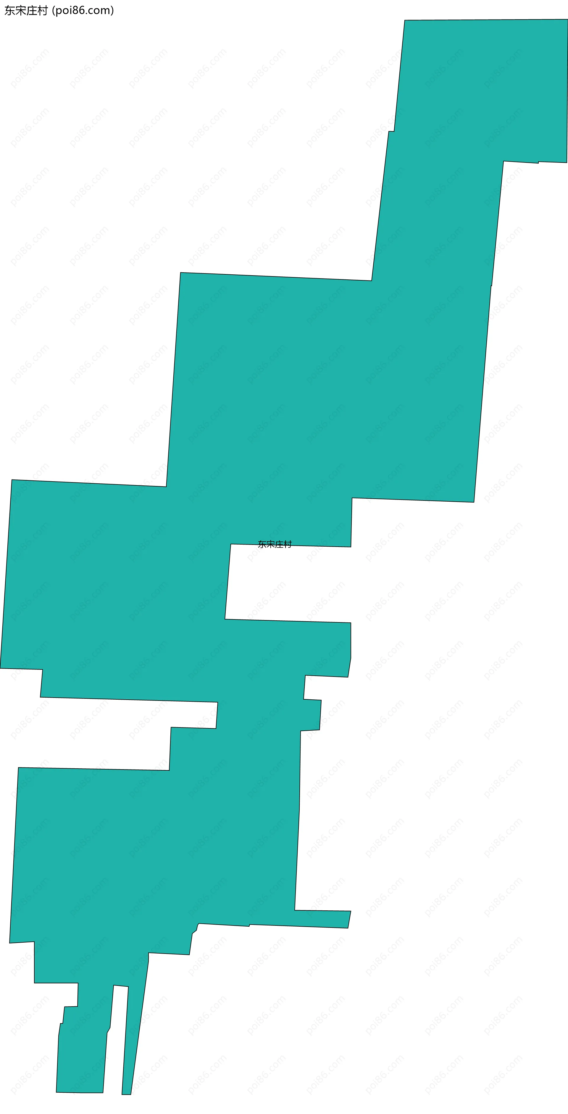 东宋庄村边界地图