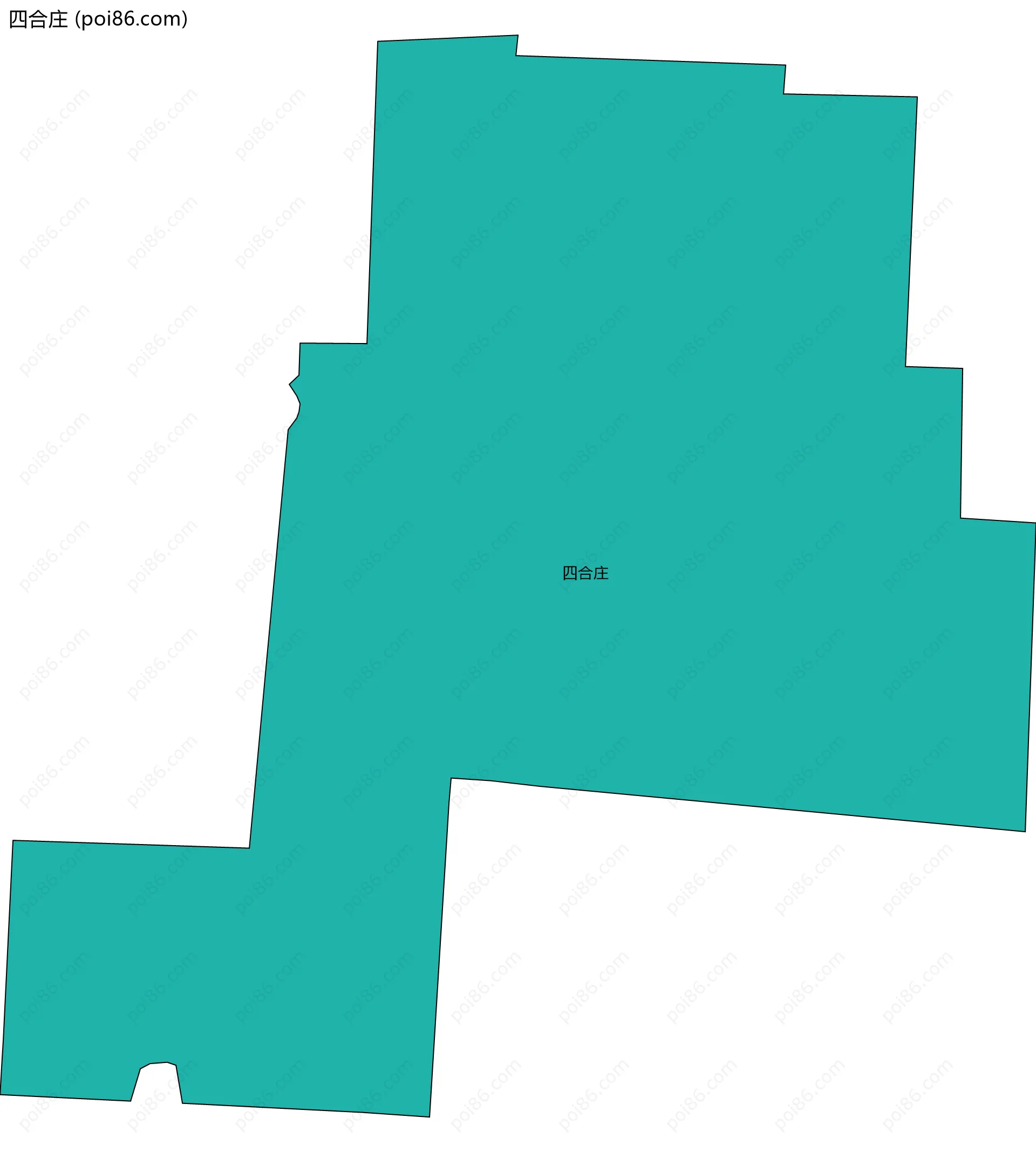 四合庄边界地图