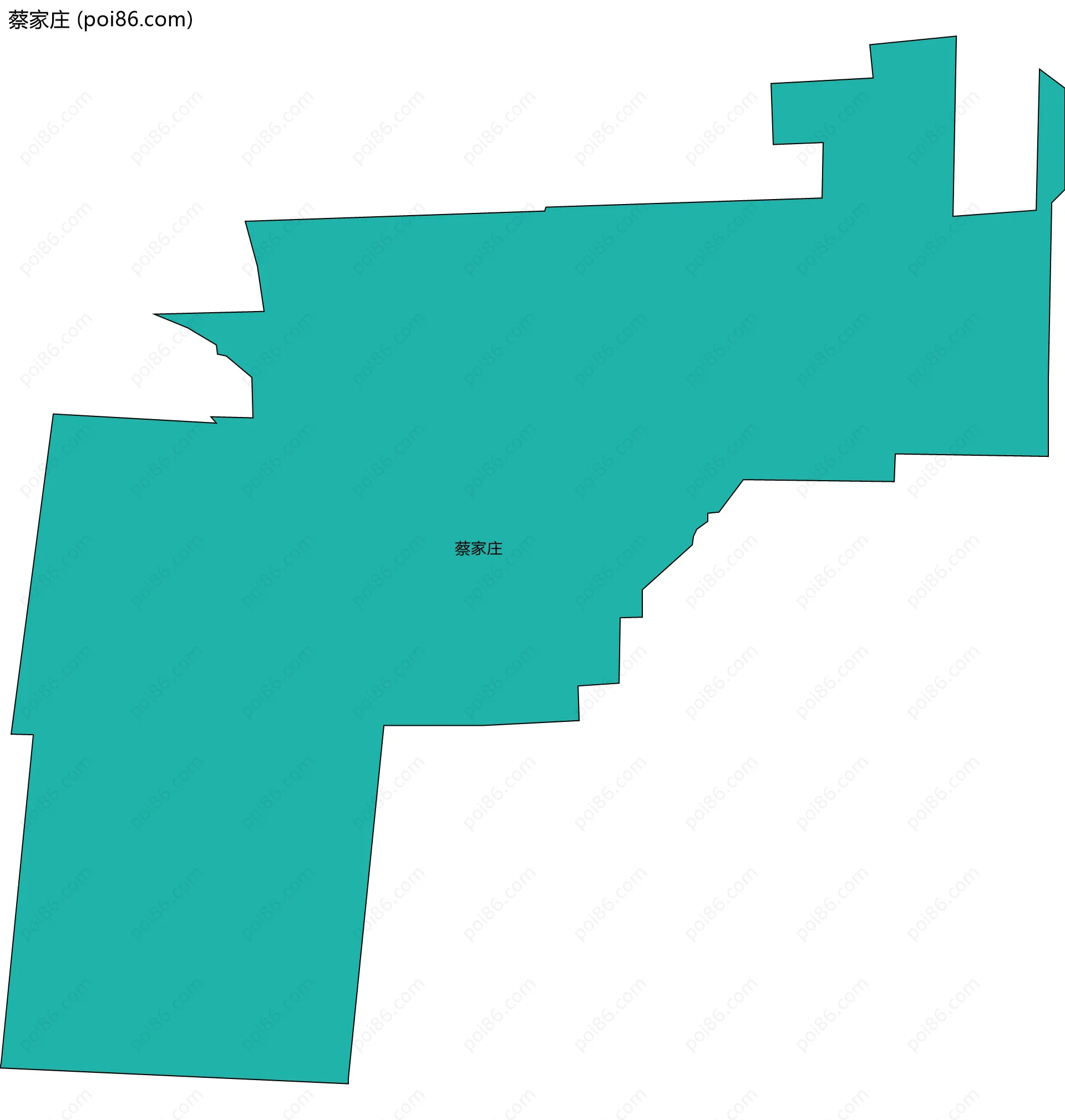 蔡家庄边界地图