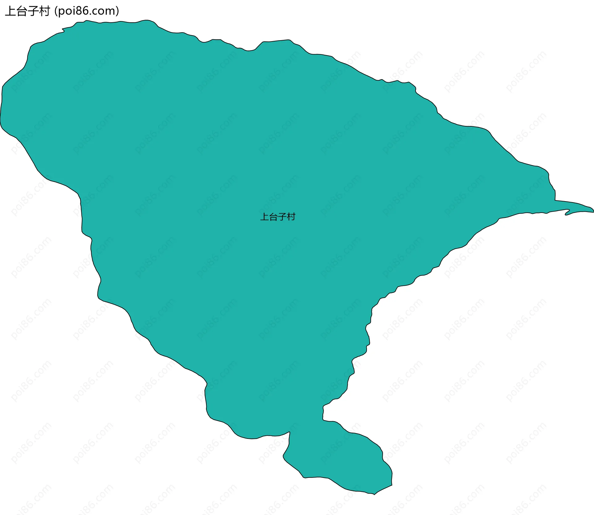 上台子村边界地图