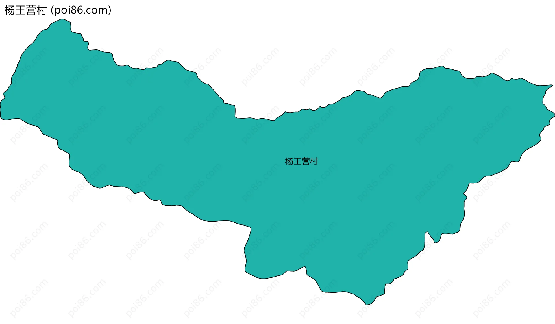 杨王营村边界地图