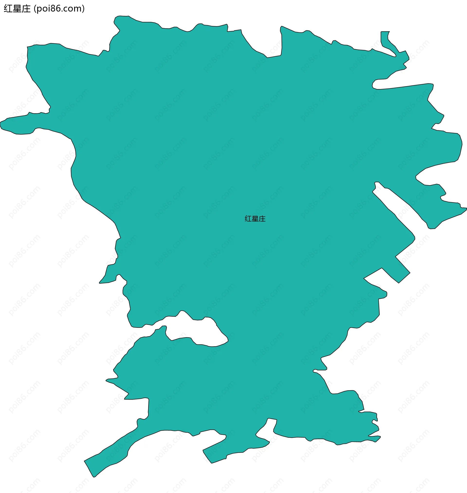 红星庄边界地图