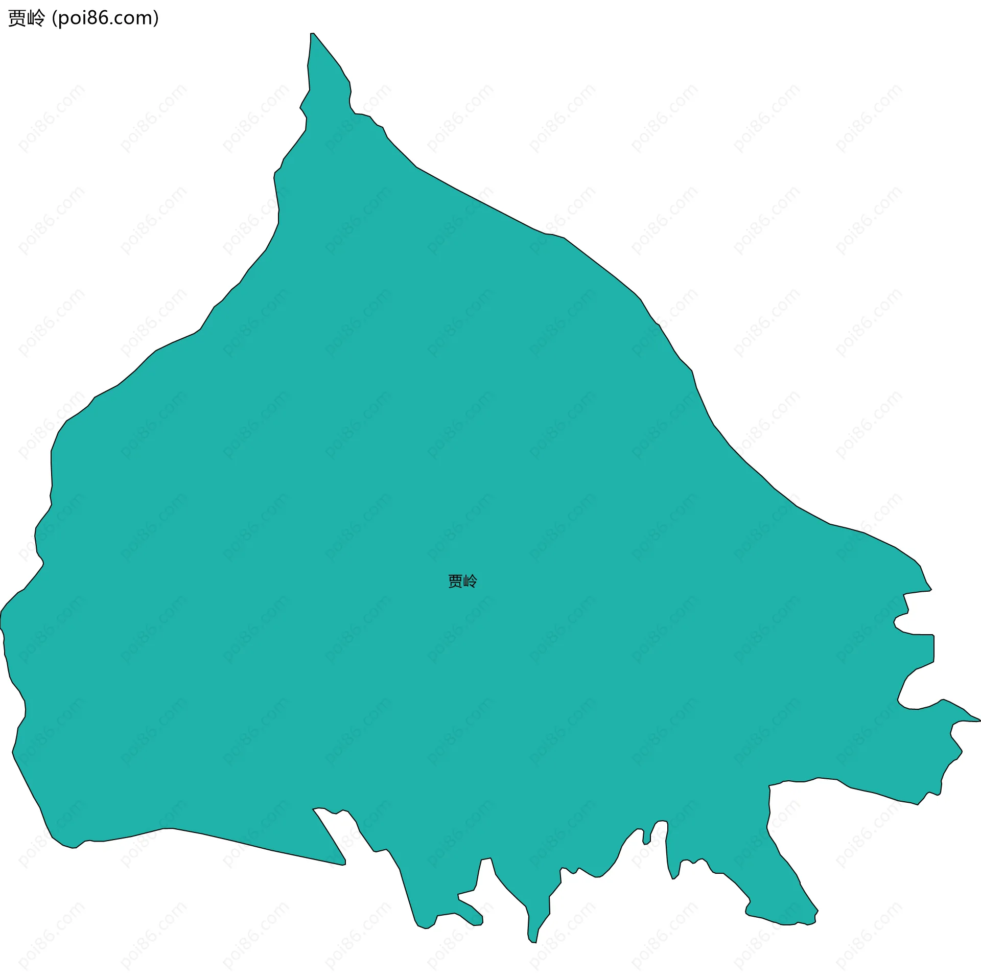 贾岭边界地图