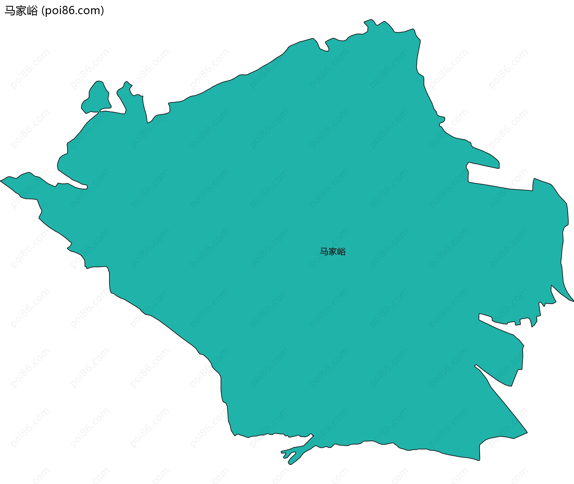 马家峪边界地图