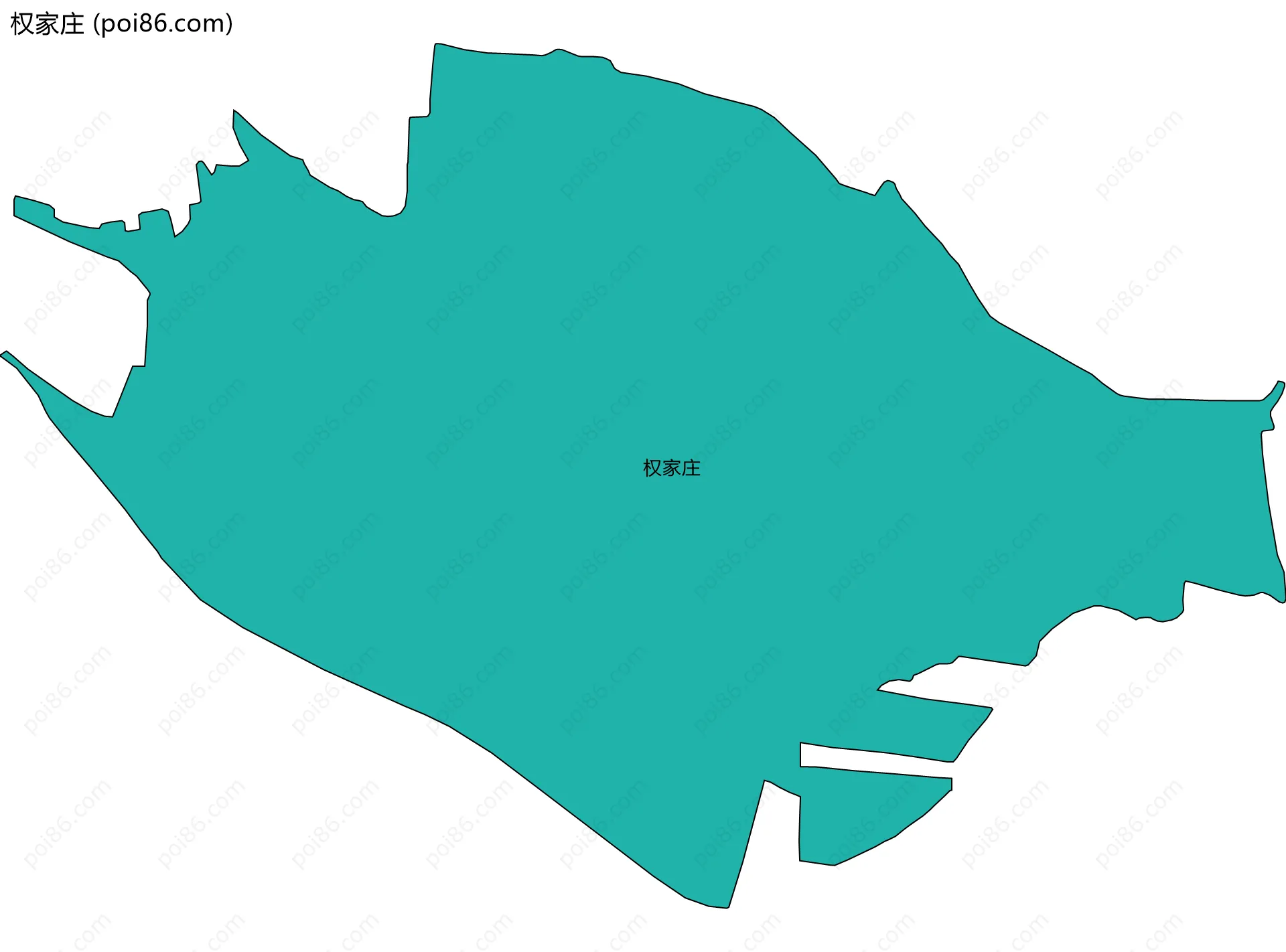 权家庄边界地图