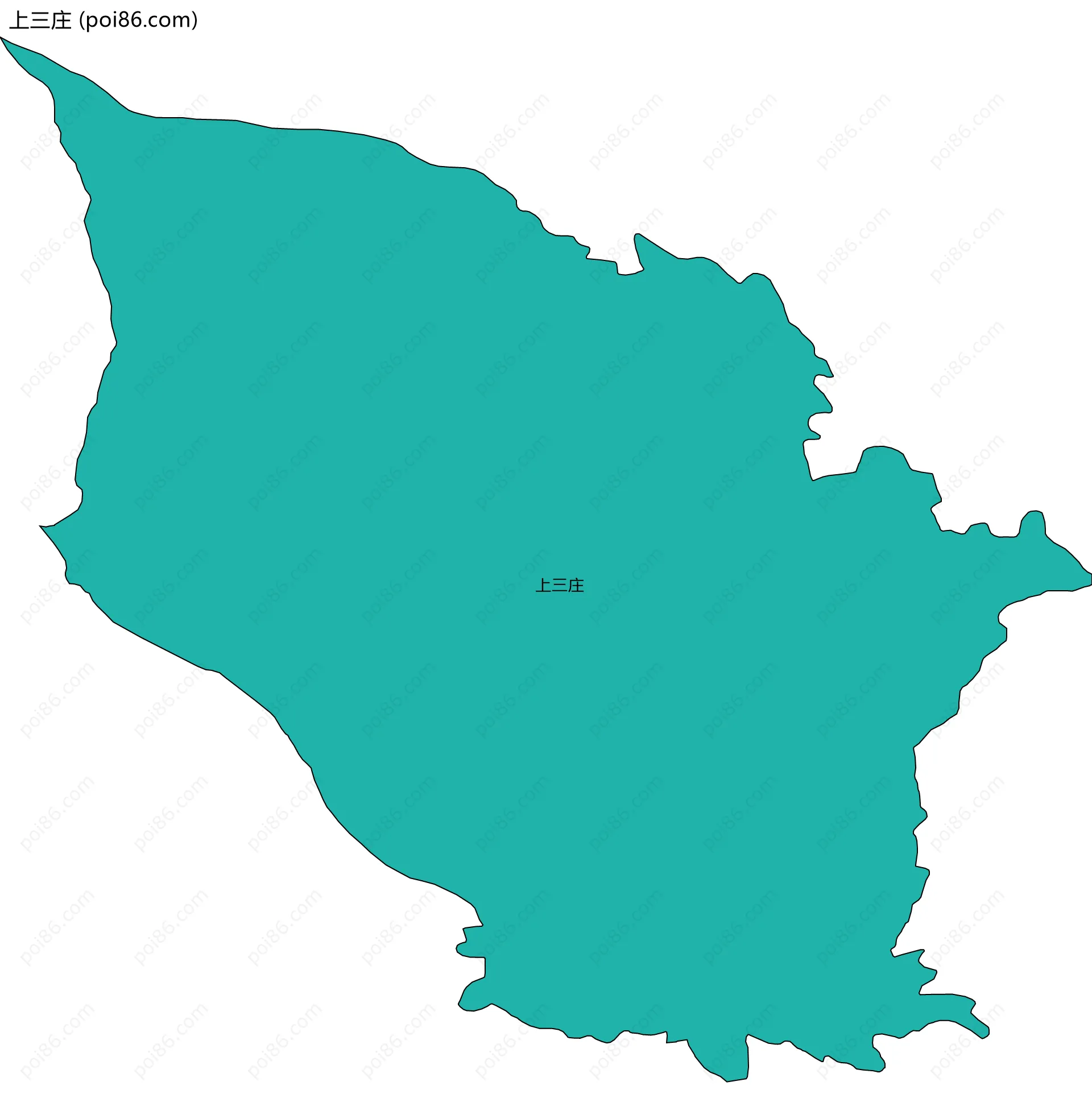 上三庄边界地图