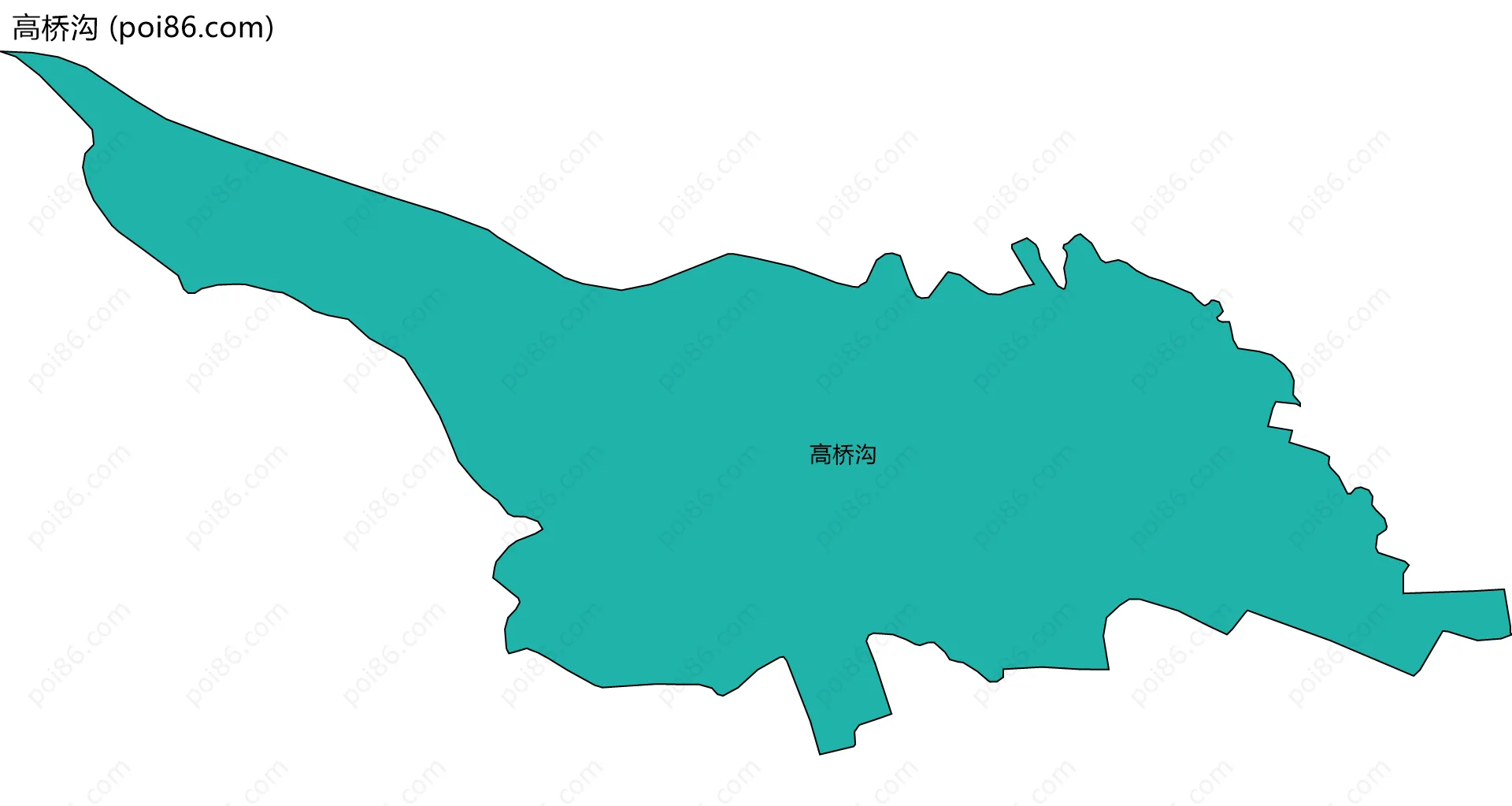 高桥沟边界地图