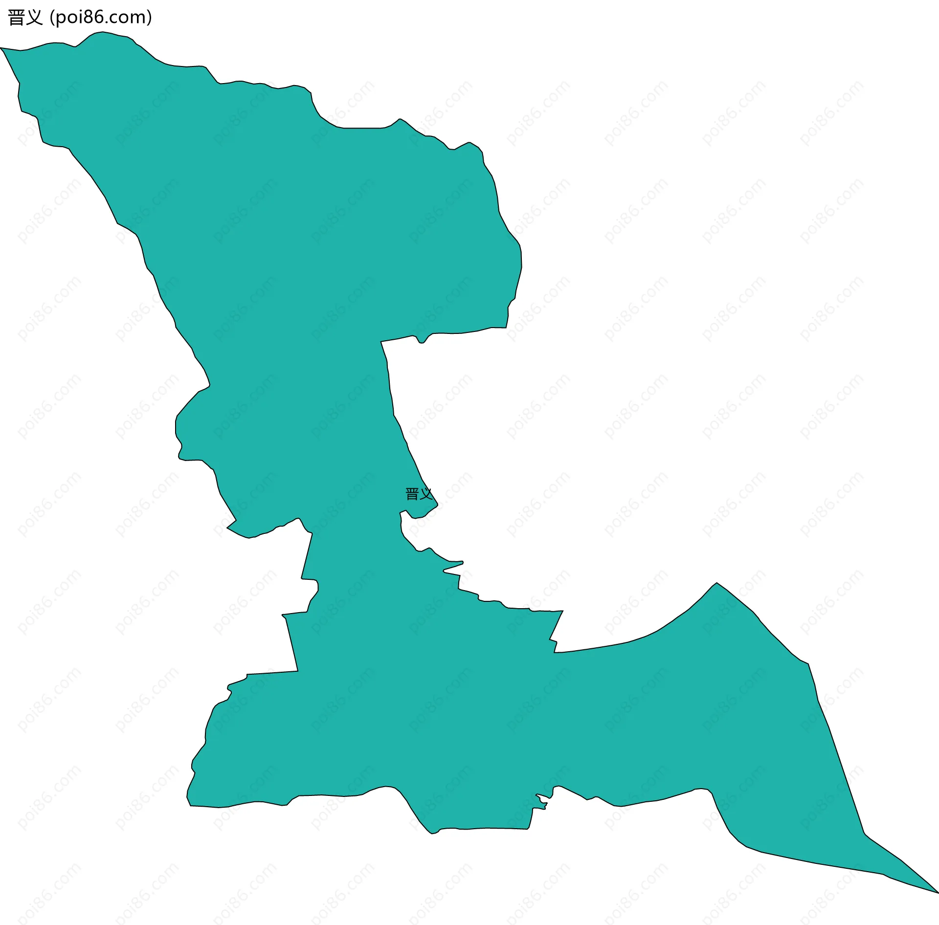 晋义边界地图