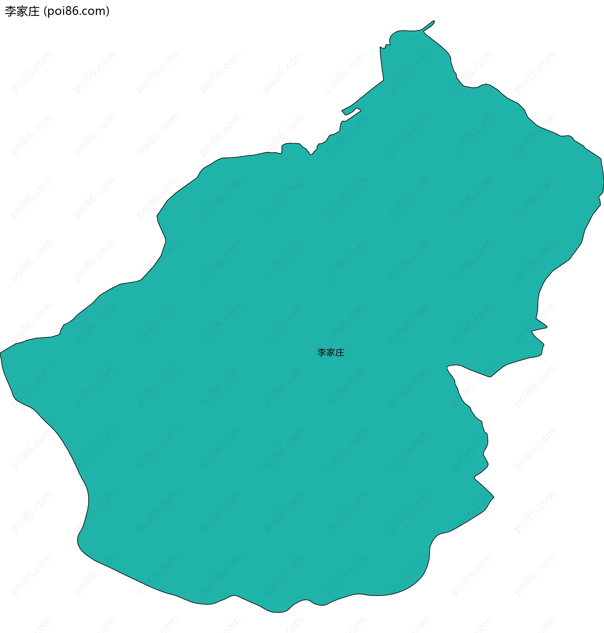 李家庄边界地图