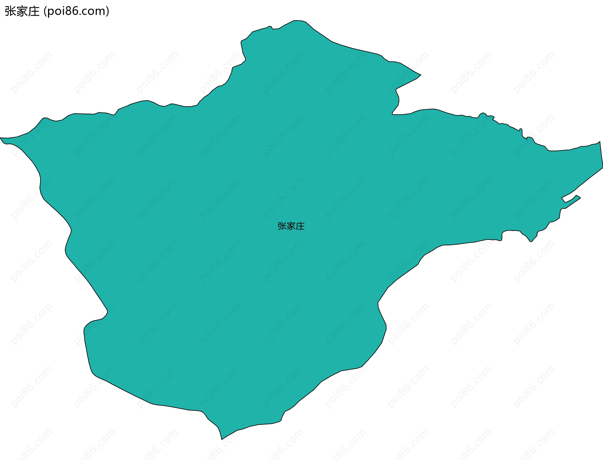 张家庄边界地图