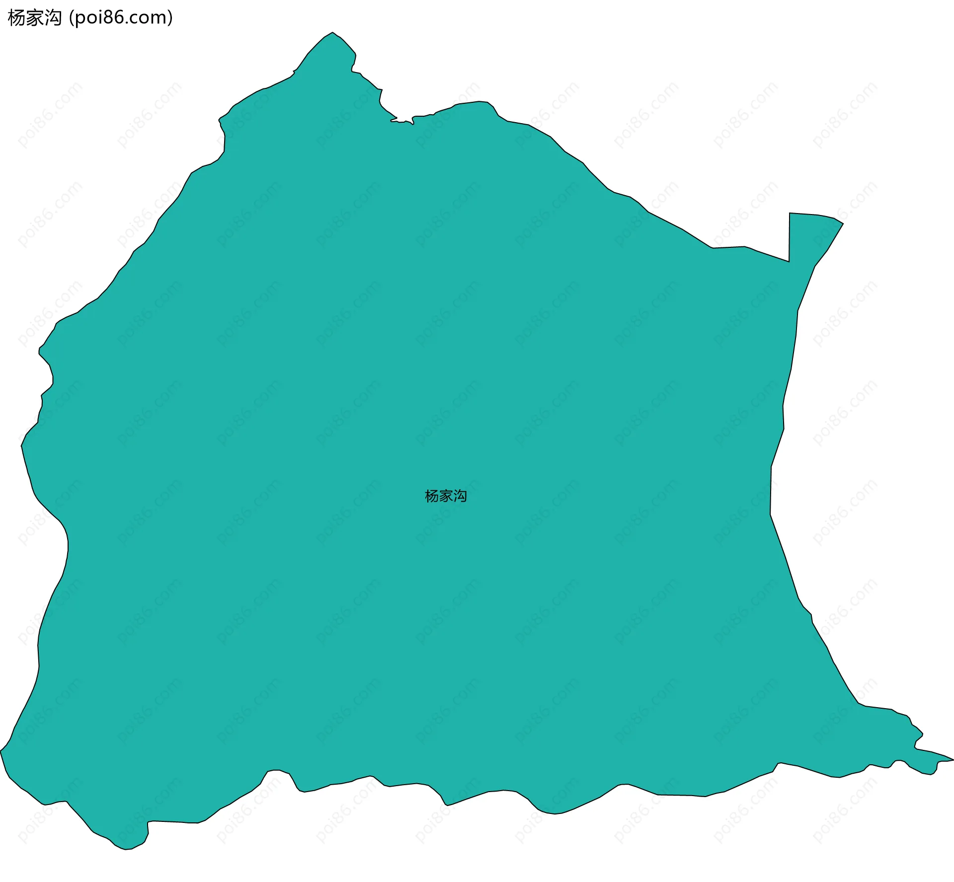 杨家沟边界地图