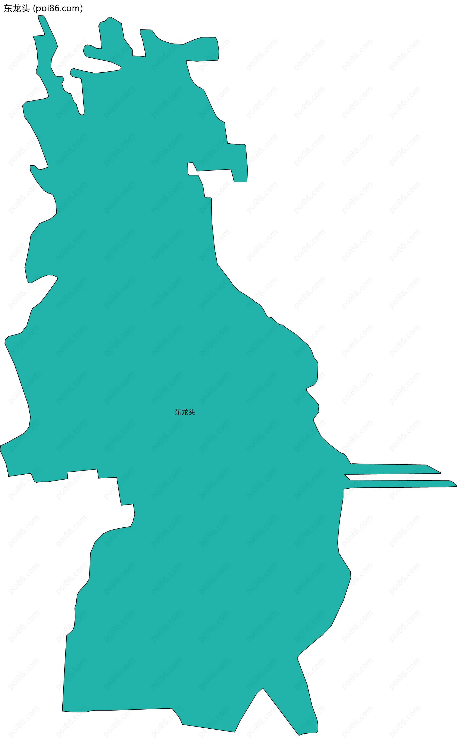 东龙头边界地图