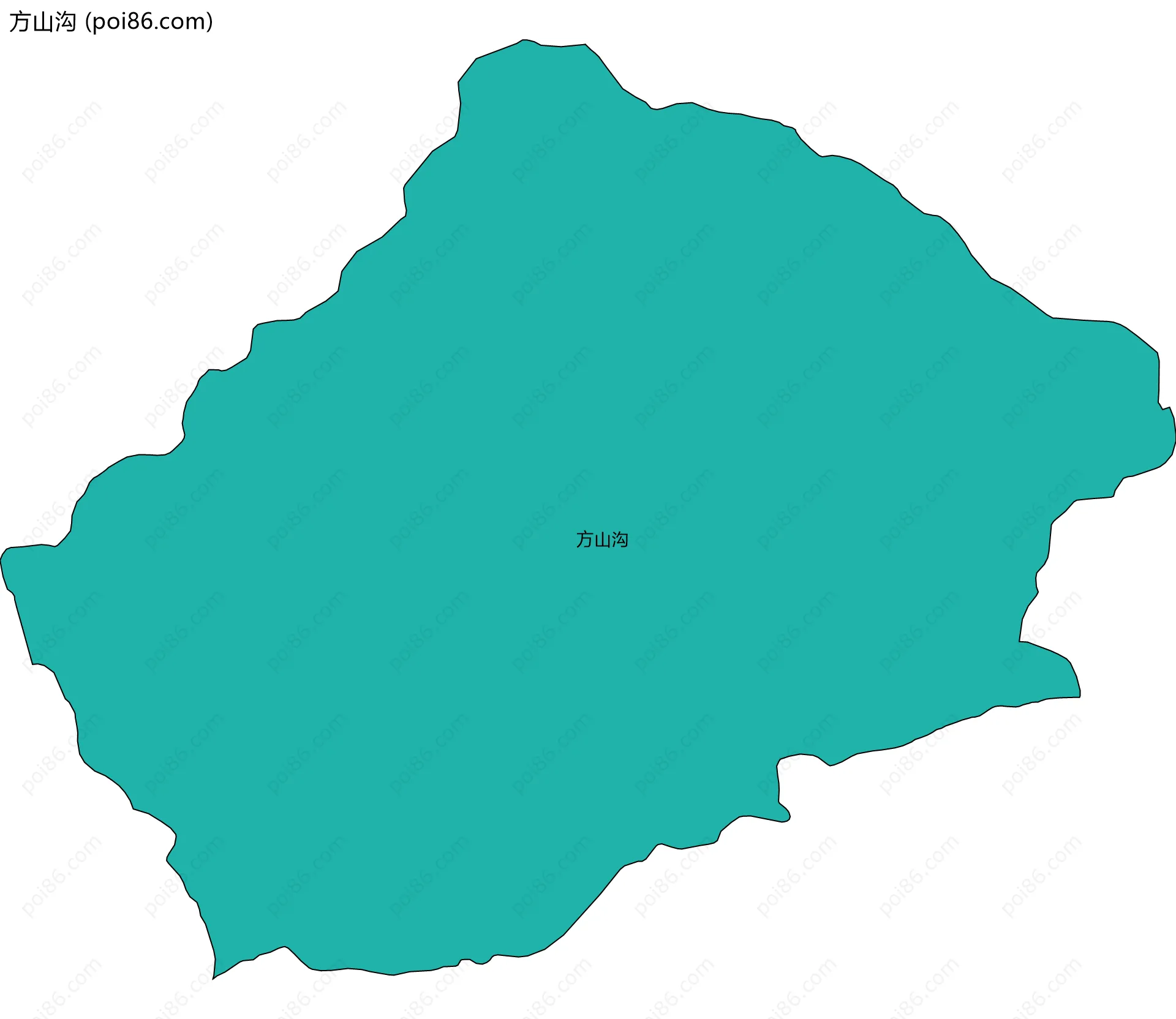 方山沟边界地图