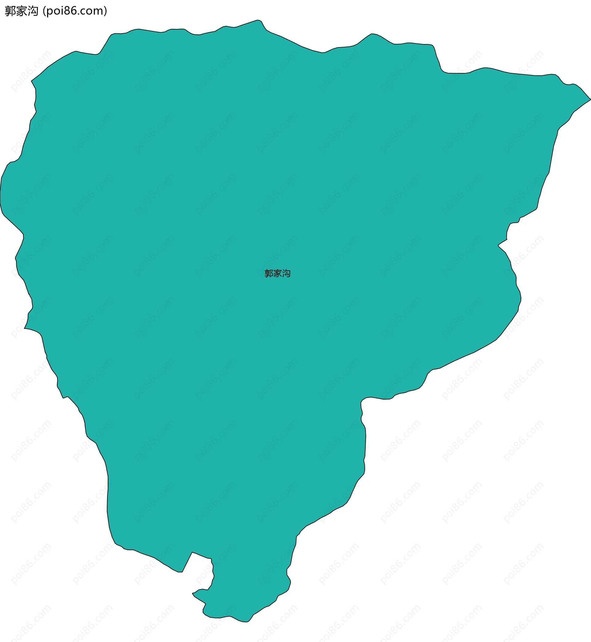 郭家沟边界地图