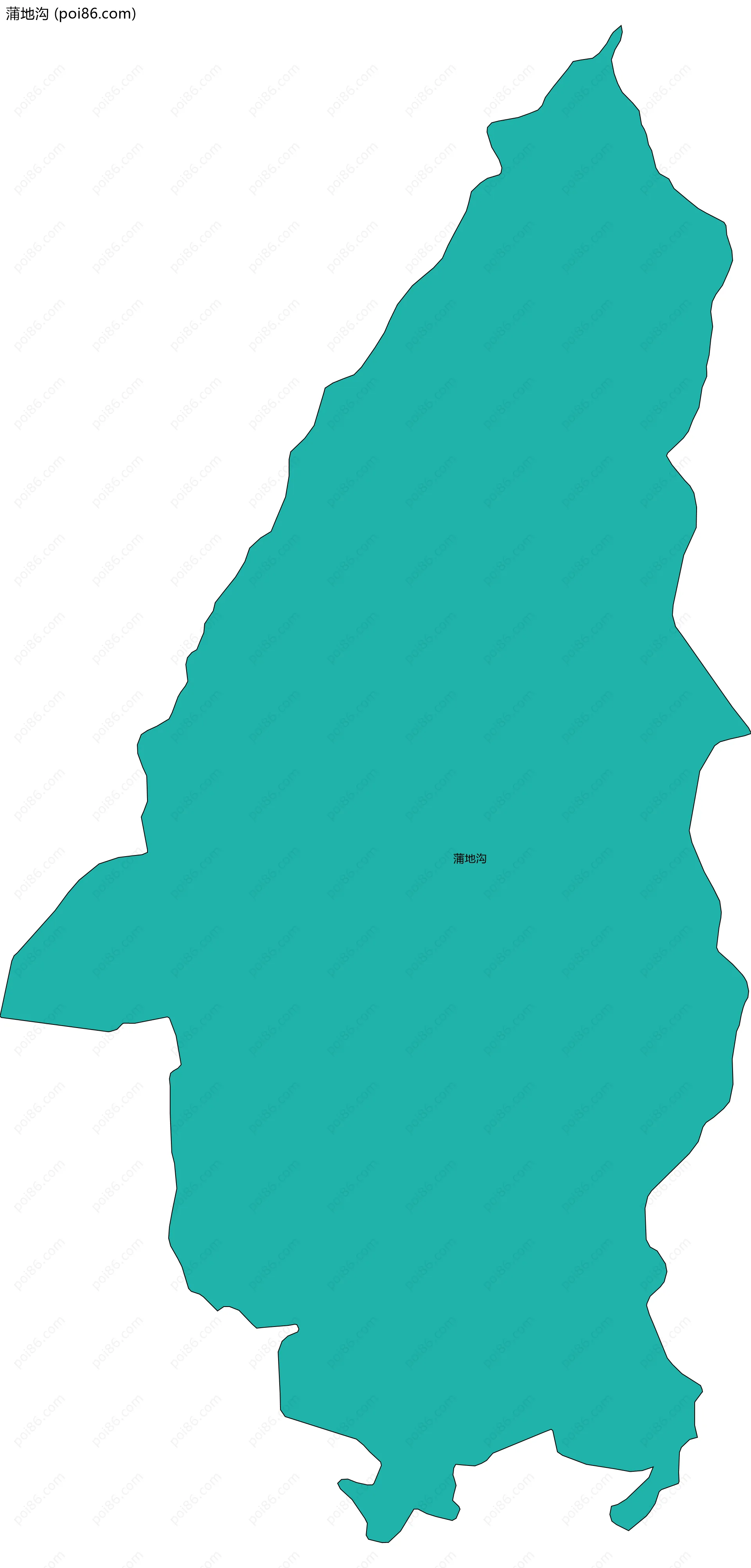 蒲地沟边界地图