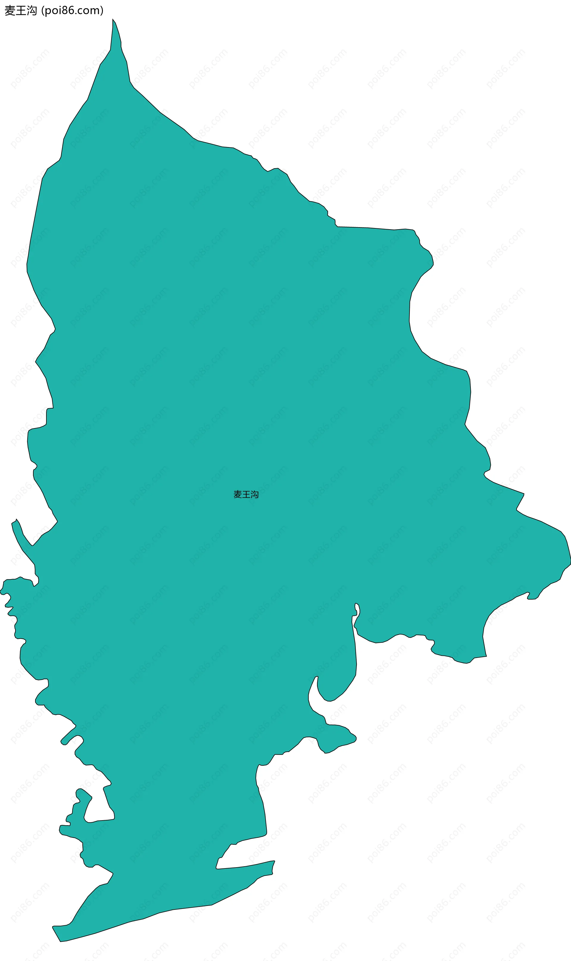 麦王沟边界地图