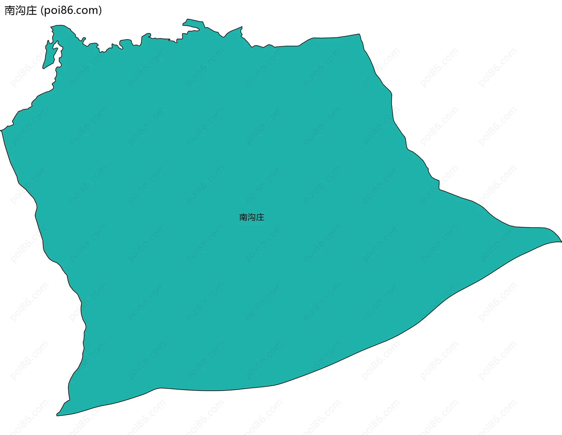 南沟庄边界地图