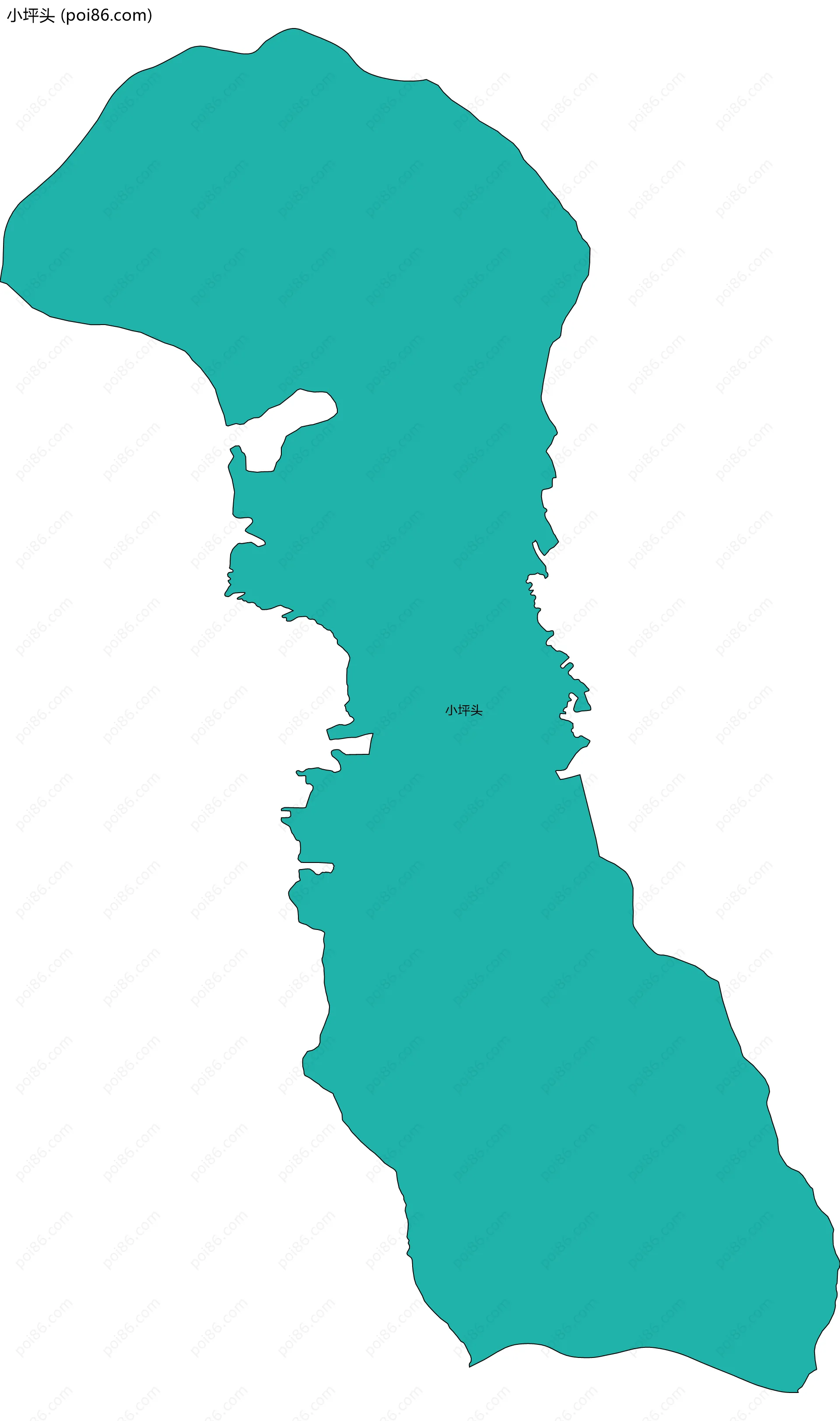 小坪头边界地图