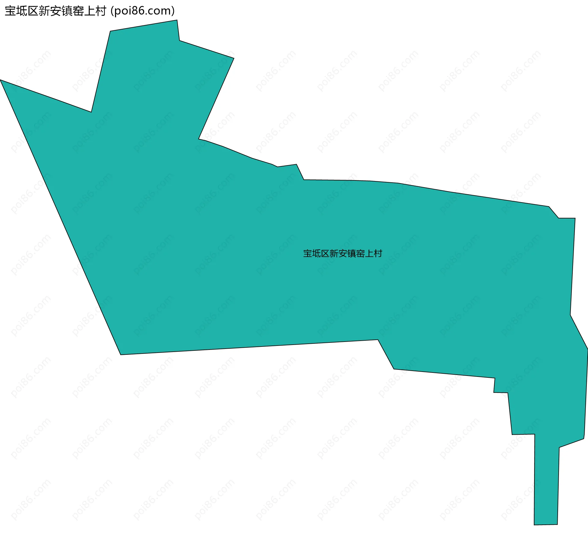 宝坻区新安镇窑上村边界地图