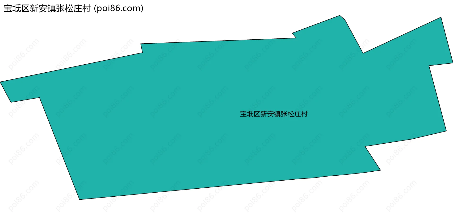 宝坻区新安镇张松庄村边界地图