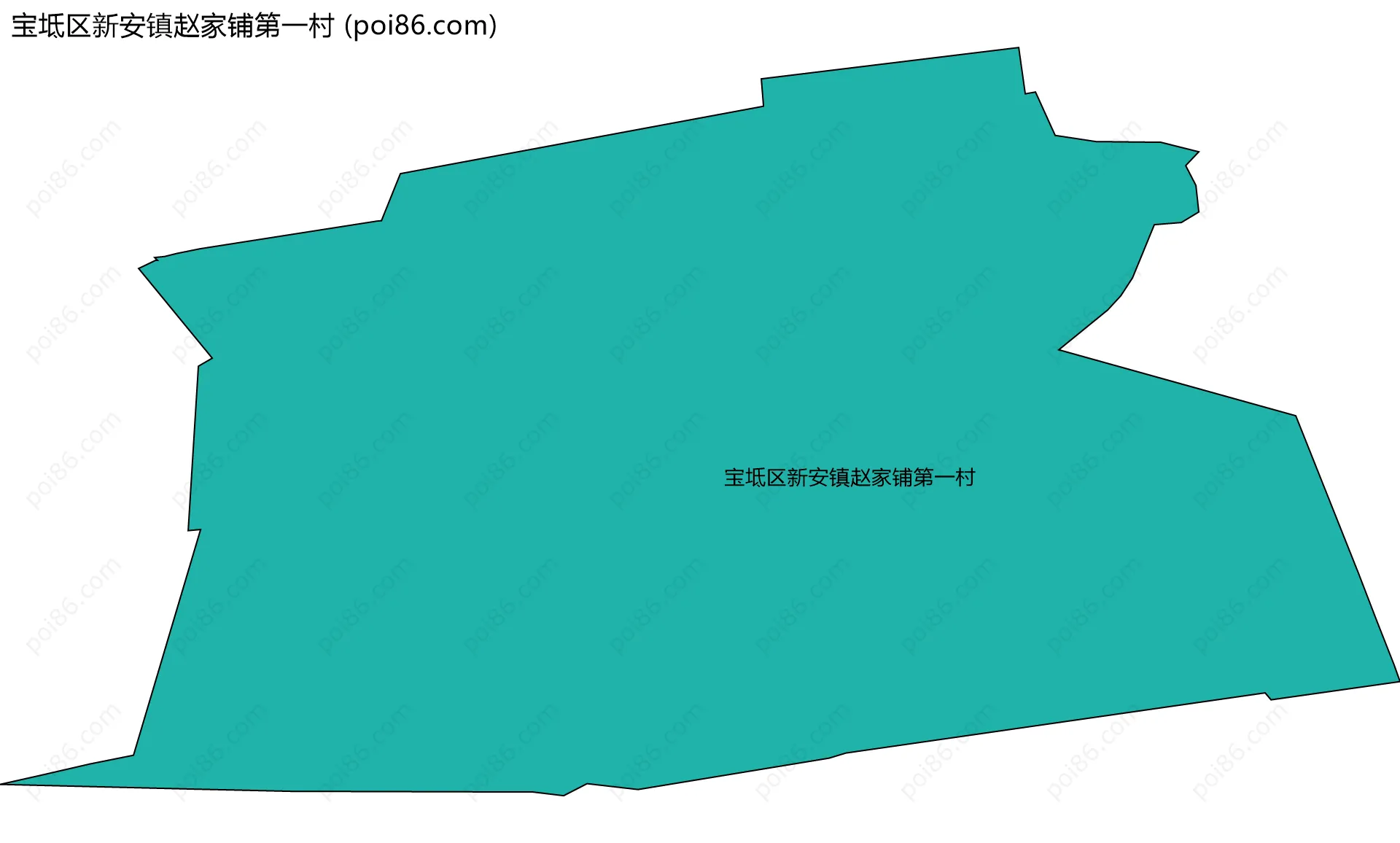 宝坻区新安镇赵家铺第一村边界地图