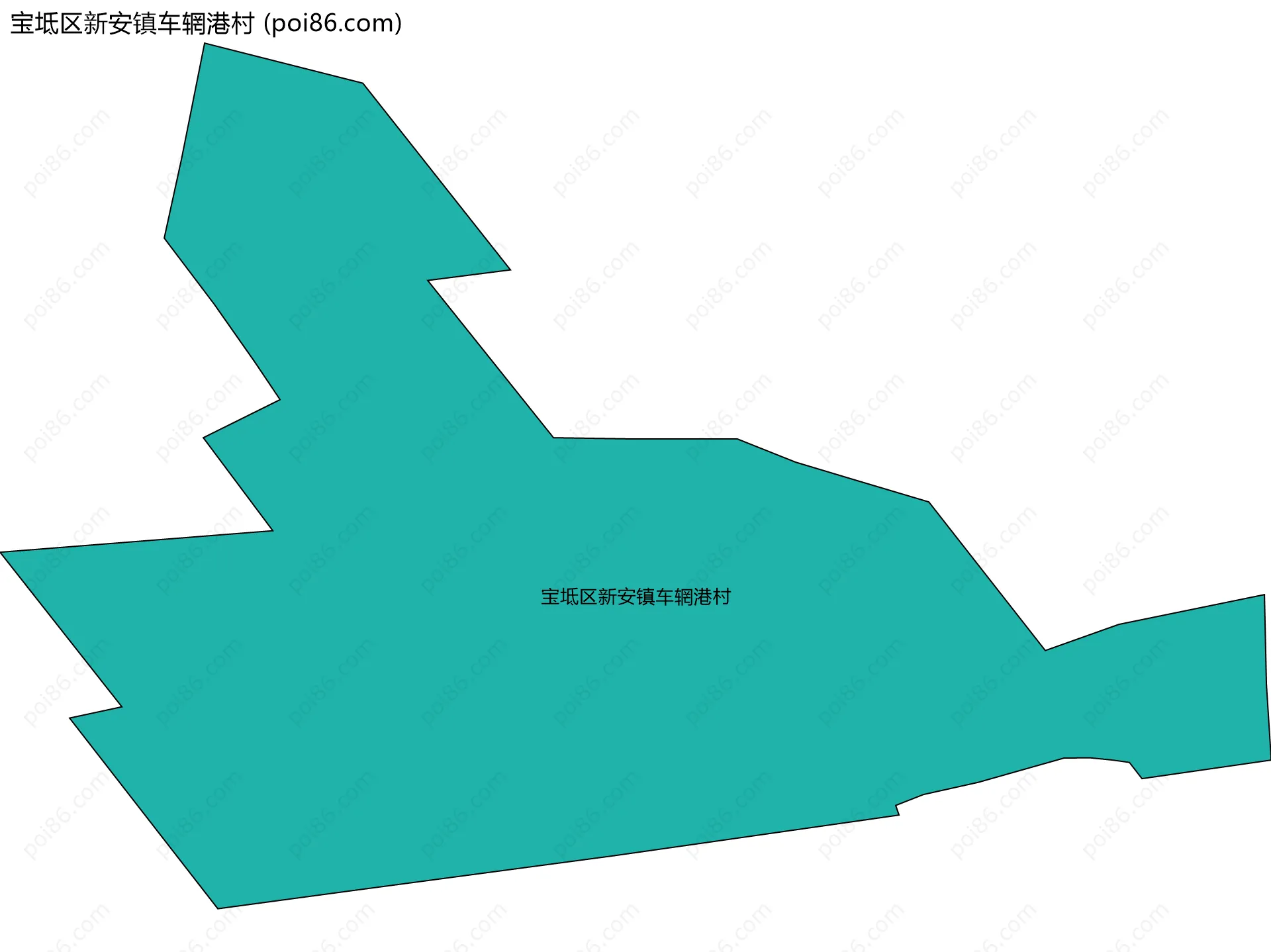 宝坻区新安镇车辋港村边界地图