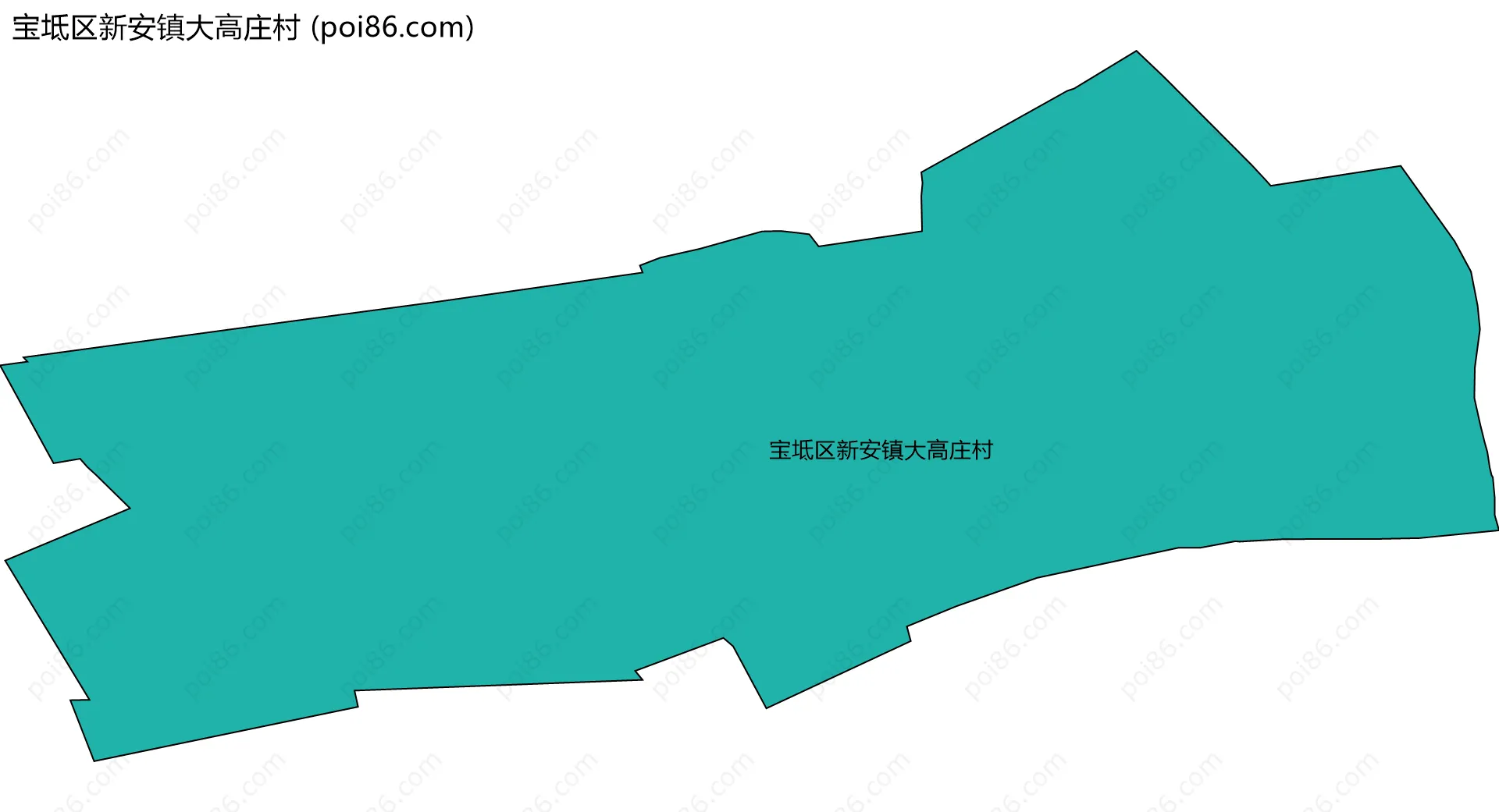 宝坻区新安镇大高庄村边界地图