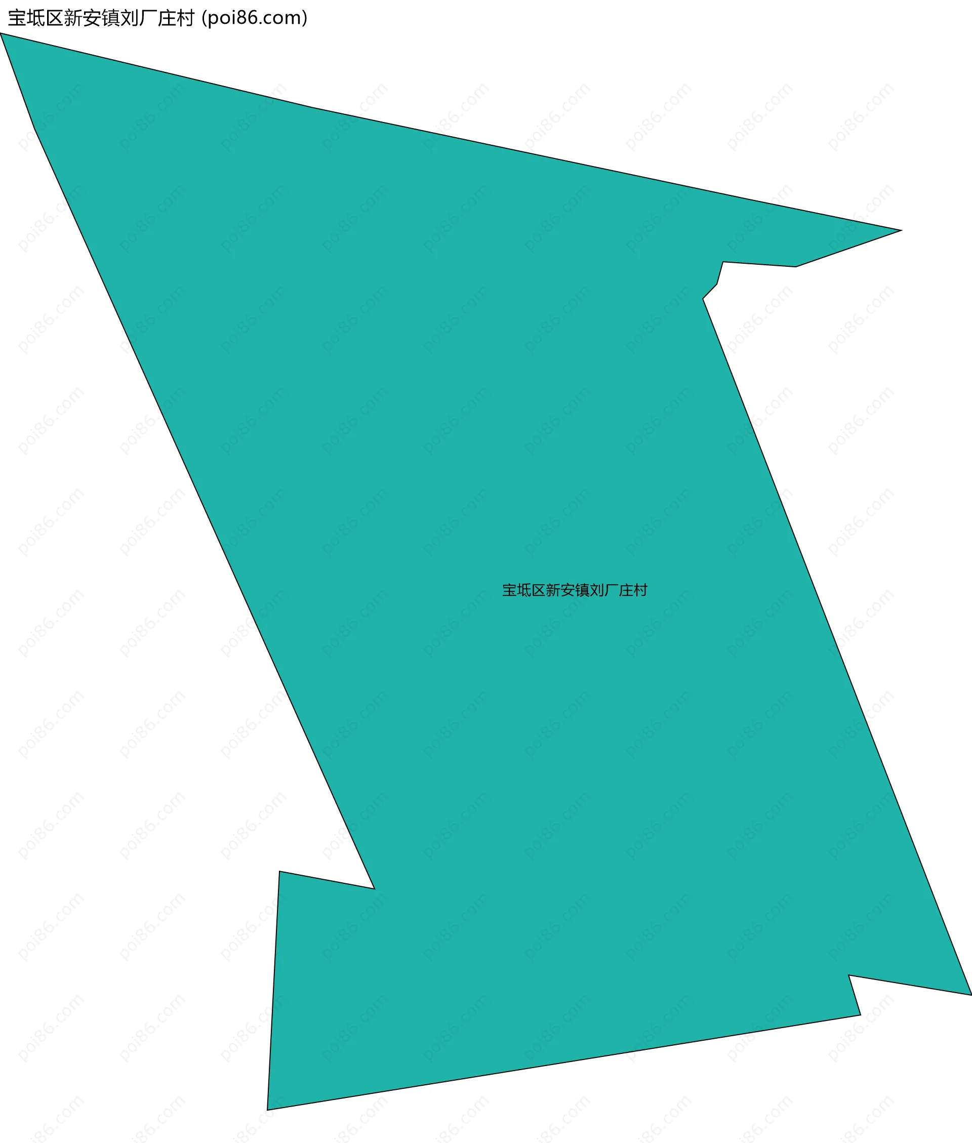 宝坻区新安镇刘厂庄村边界地图