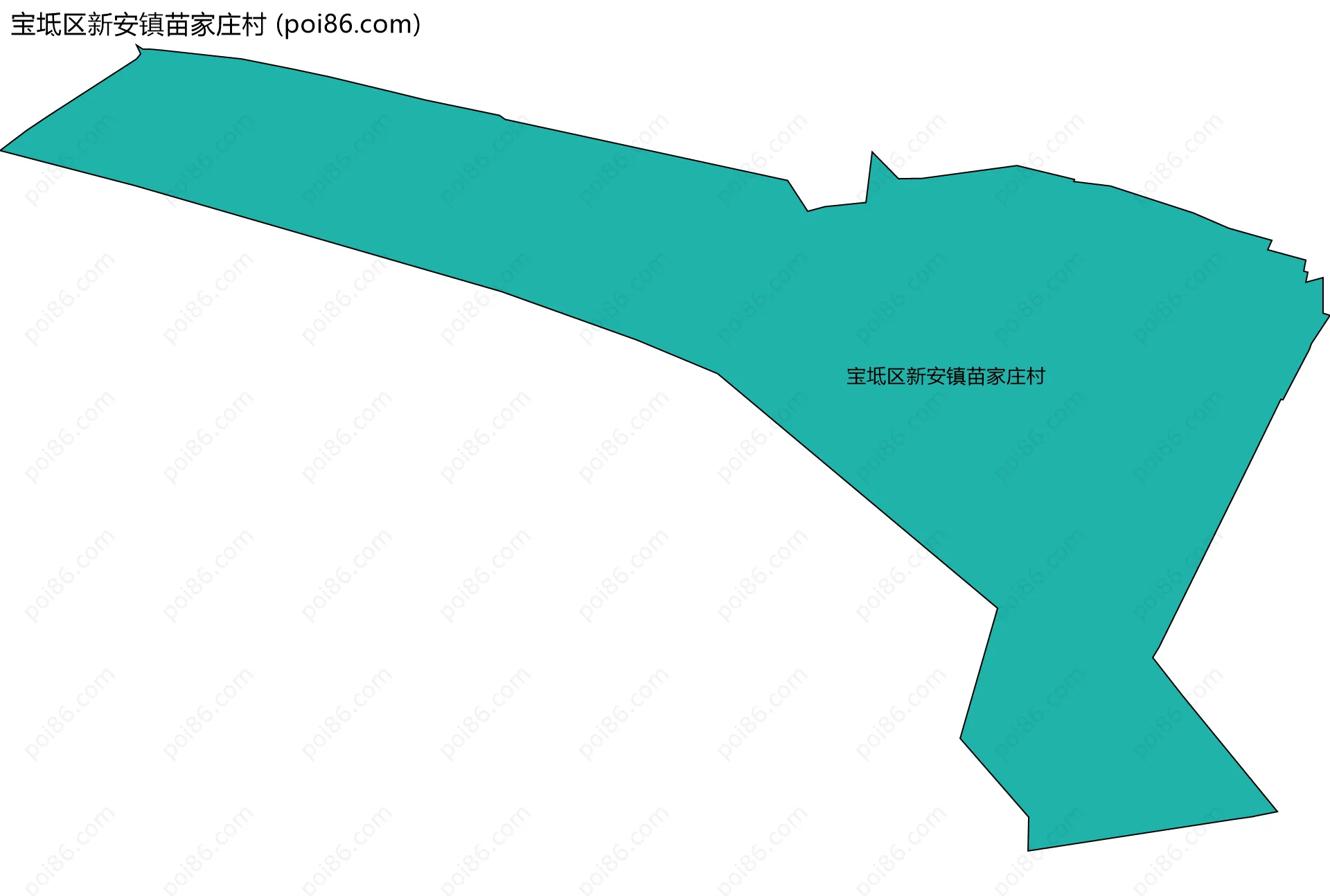 宝坻区新安镇苗家庄村边界地图