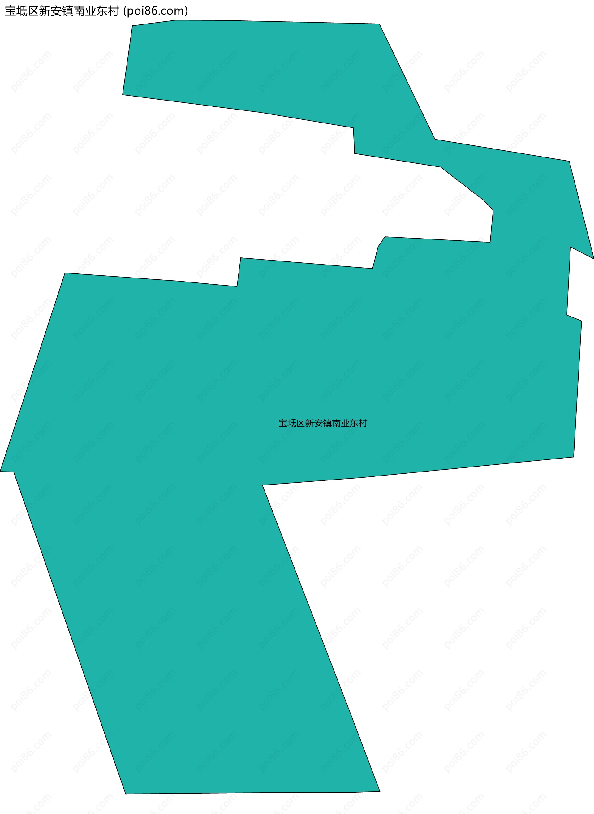 宝坻区新安镇南业东村边界地图