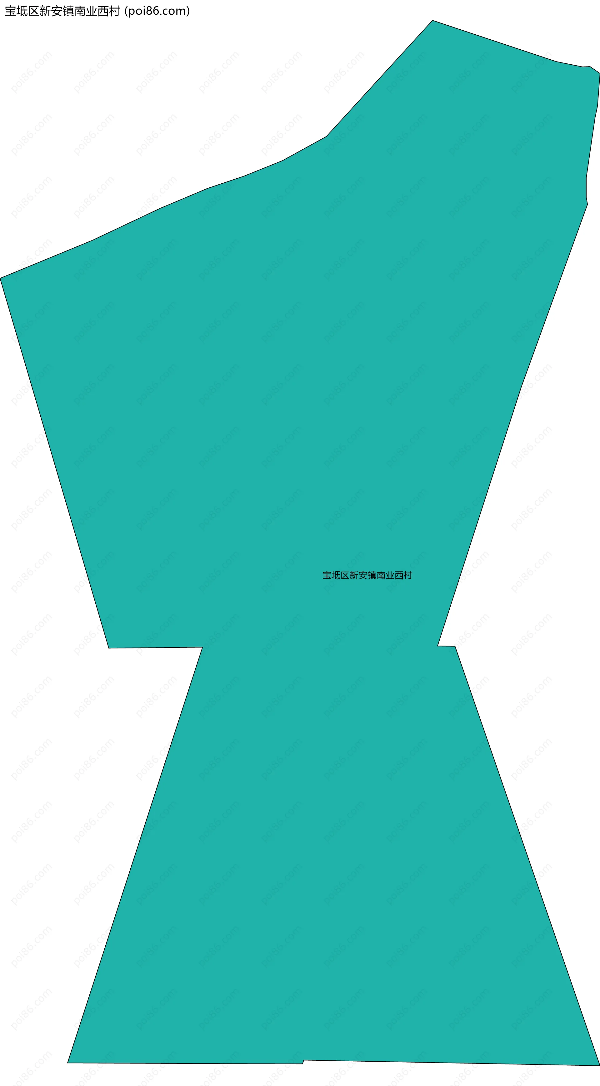 宝坻区新安镇南业西村边界地图